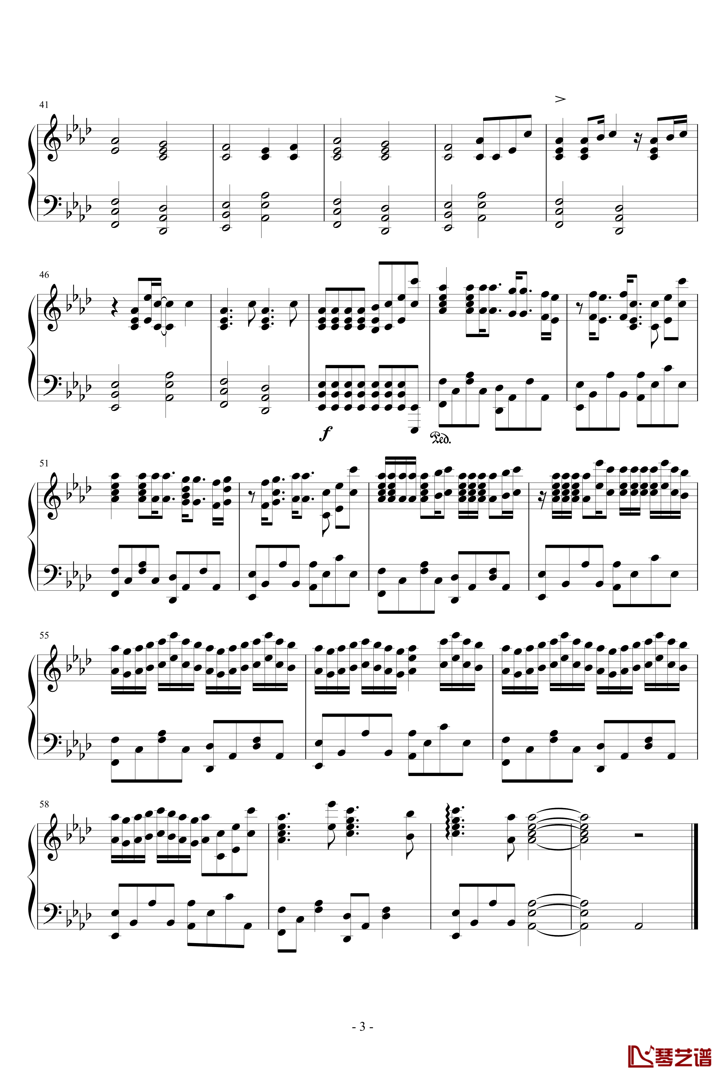 Memory in thirteen钢琴谱-十三般的回忆-LEF3