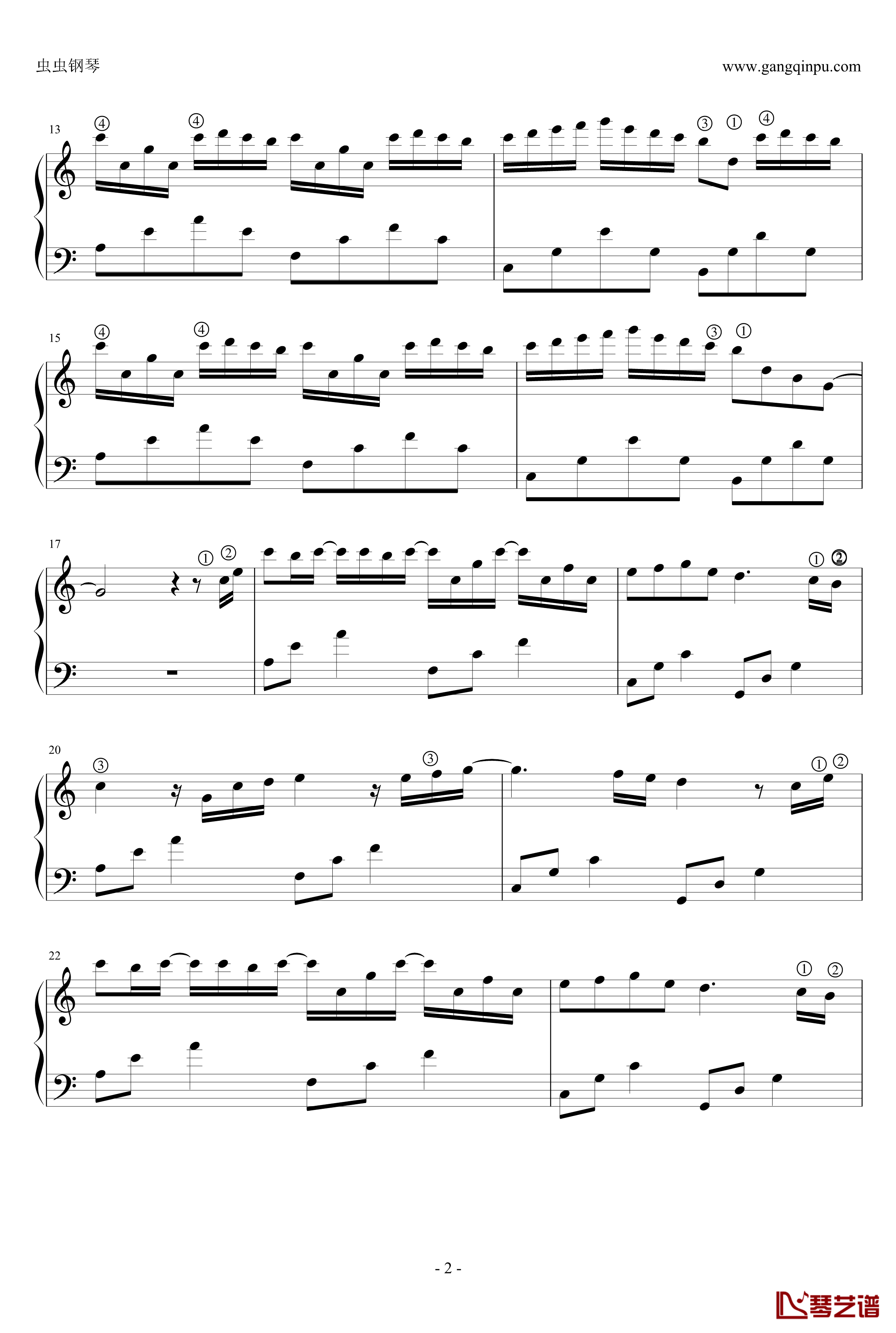 river flows in you钢琴谱-Yiruma2