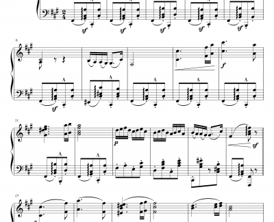 第五号匈牙利舞曲钢琴谱-原谱-勃拉姆斯-Brahms