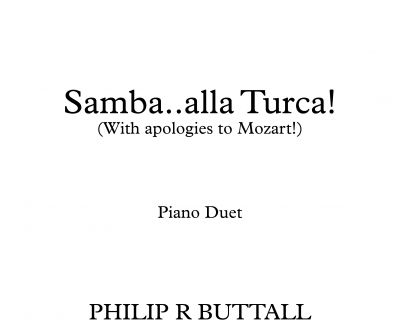 巴西桑巴土耳其进行曲钢琴谱-Philip R Buttall ? -四手联弹