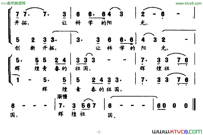 工人之歌组歌《劳动颂歌》选曲简谱1