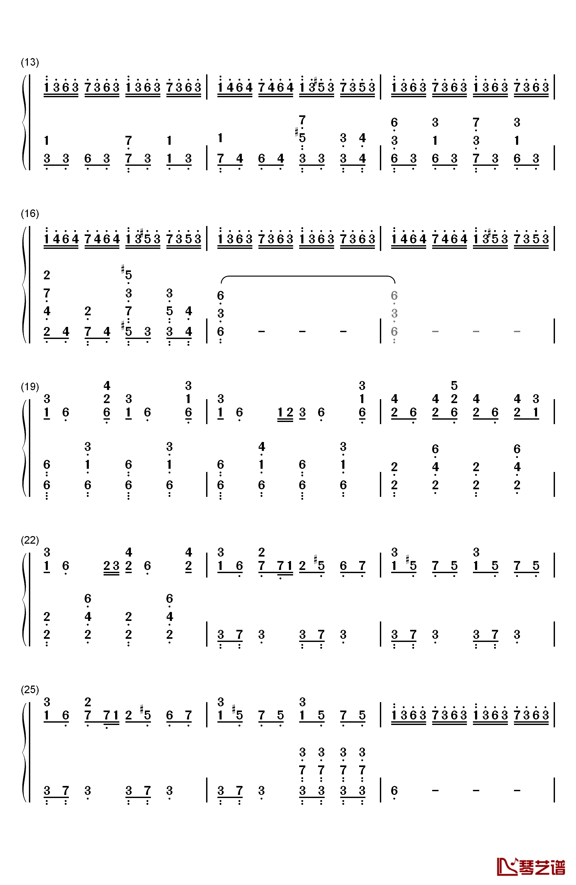 Lucky You钢琴简谱-数字双手-Eminem2
