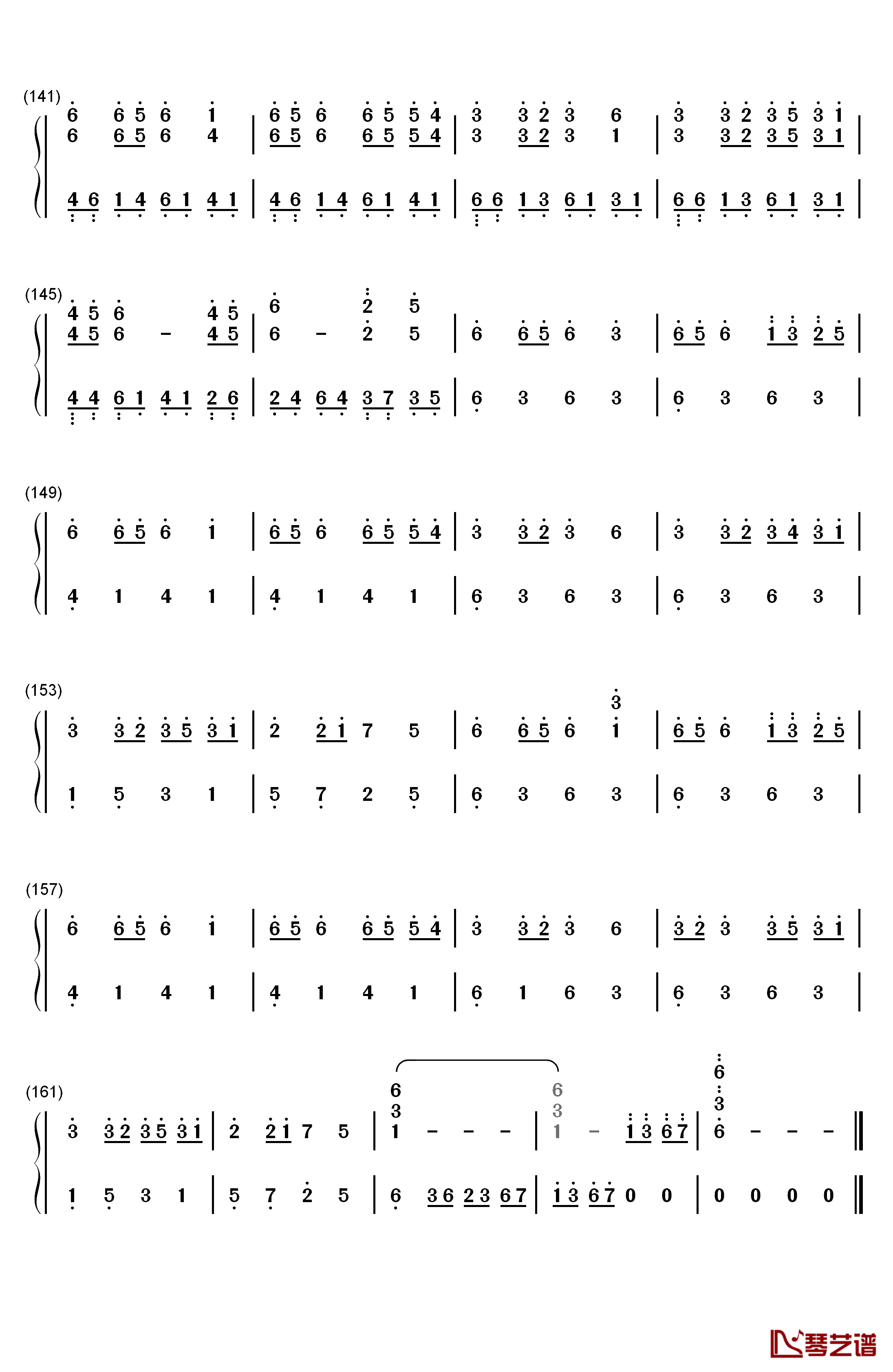 Last of the Wilds钢琴简谱-数字双手-Nightwish7