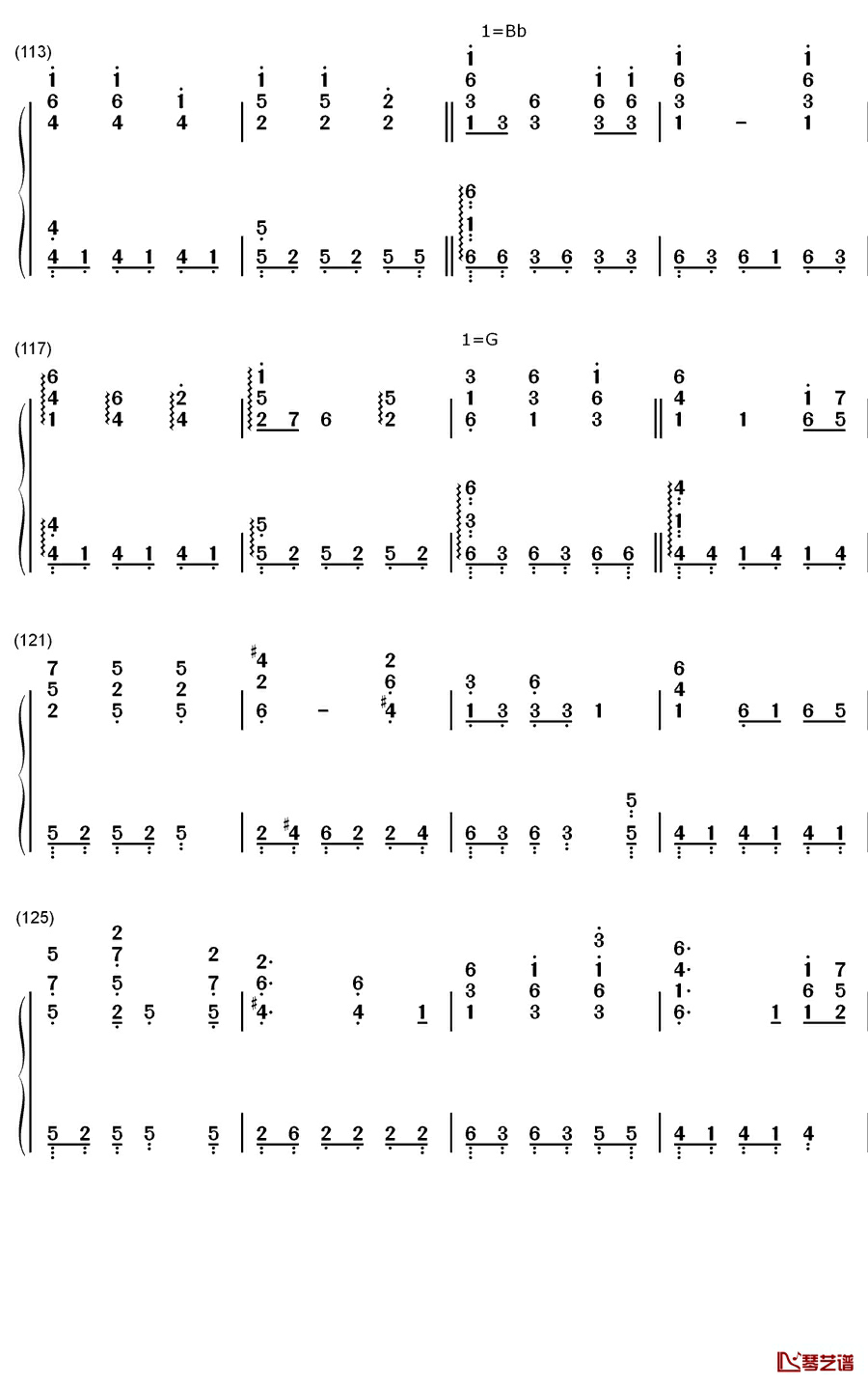 Fear Not This Night钢琴简谱-数字双手-吉克隽逸7