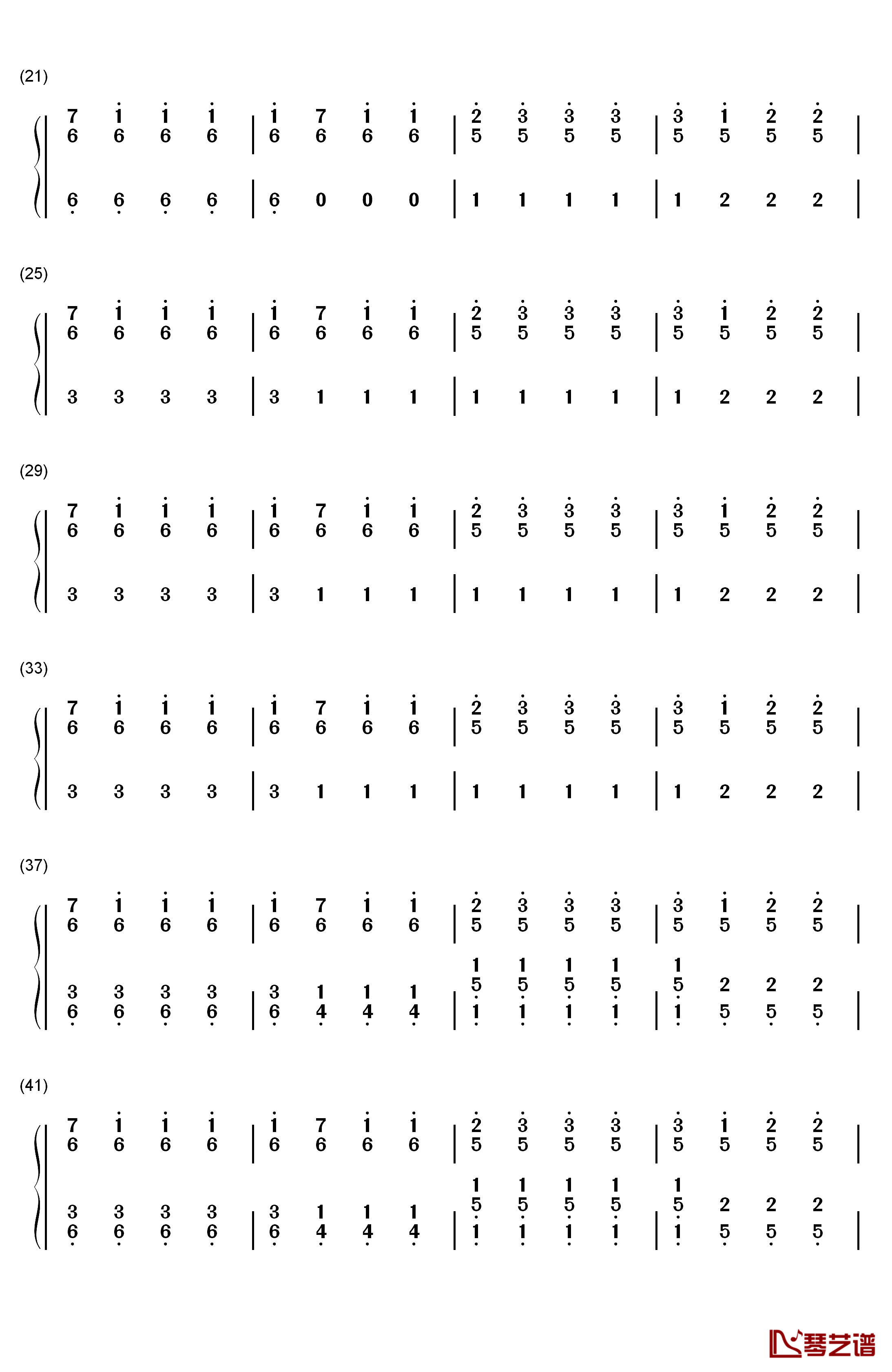 Migraine钢琴简谱-数字双手-Twenty One Pilots2