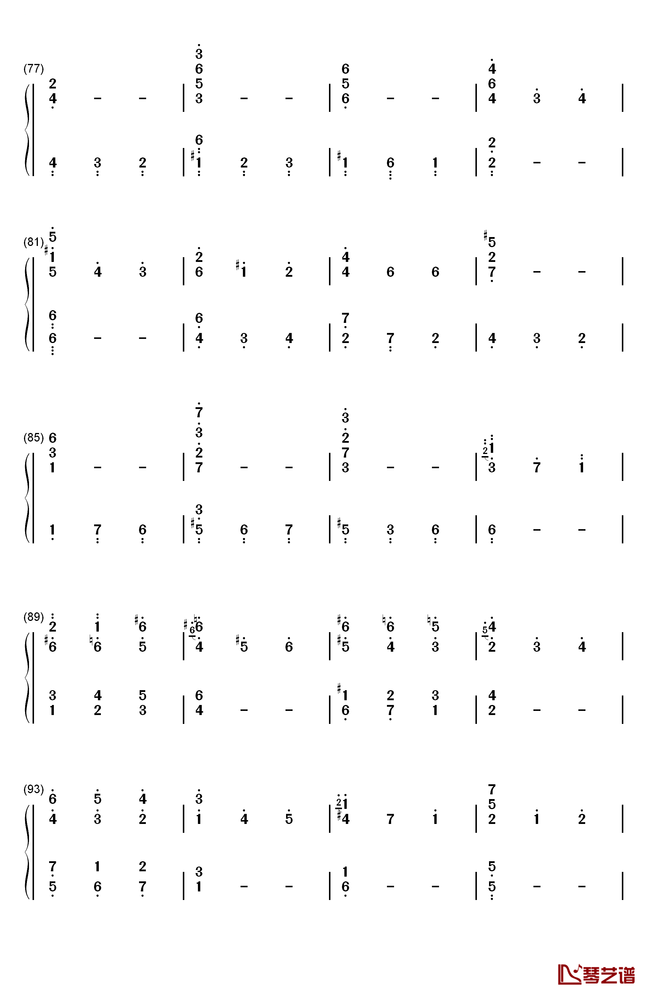 b小调第九钢琴奏鸣曲钢琴简谱-数字双手-车尔尼5