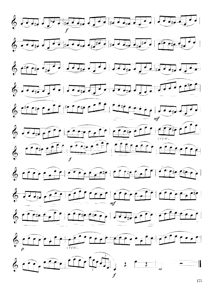 [法]克洛捷练习曲四简谱1