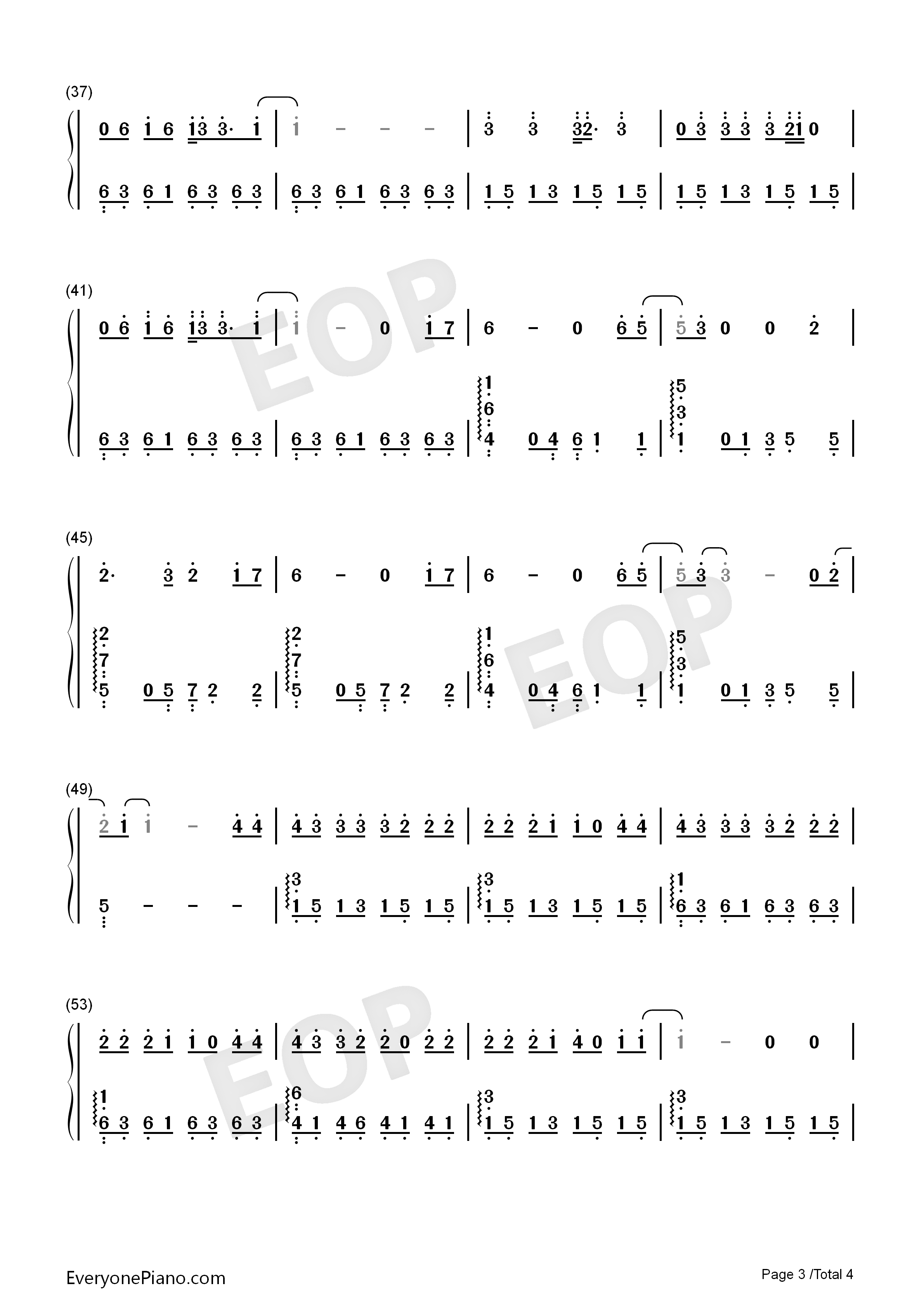 22钢琴简谱-Sarah McTernan演唱3
