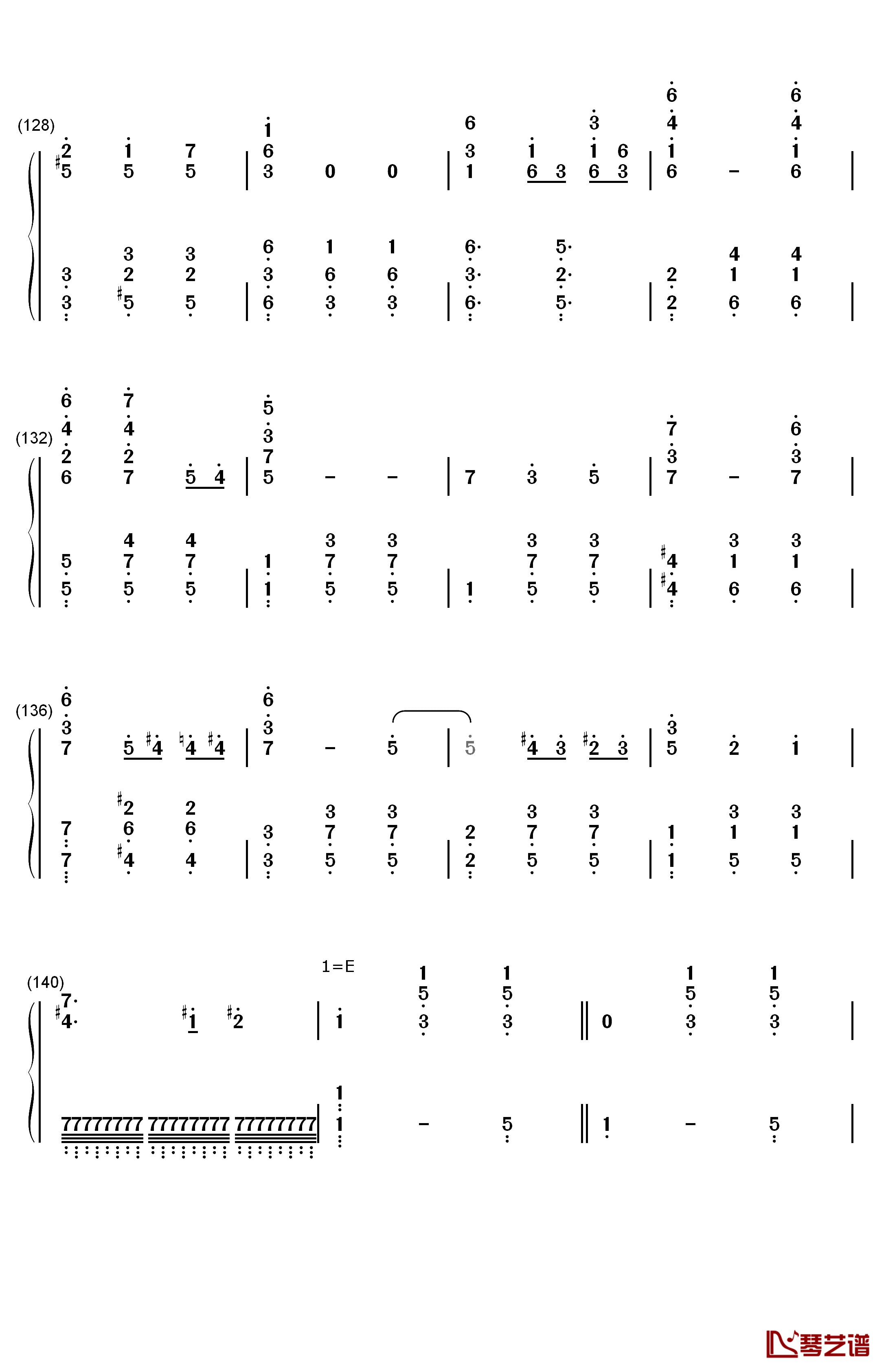 人生的旋转木马钢琴简谱-数字双手-久石让8