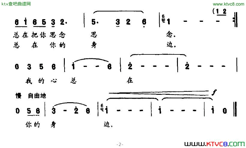 漓江，桂林的名片简谱1