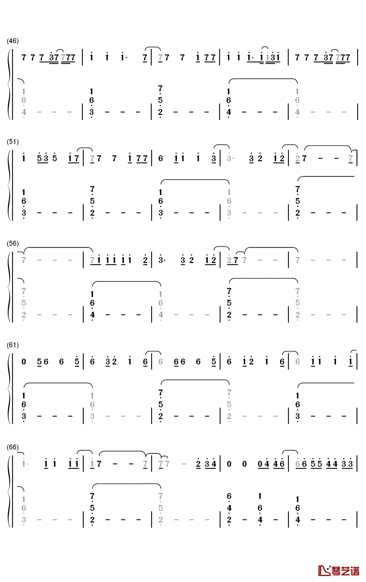 Sine From Above钢琴简谱-数字双手-Lady Gaga Elton John3