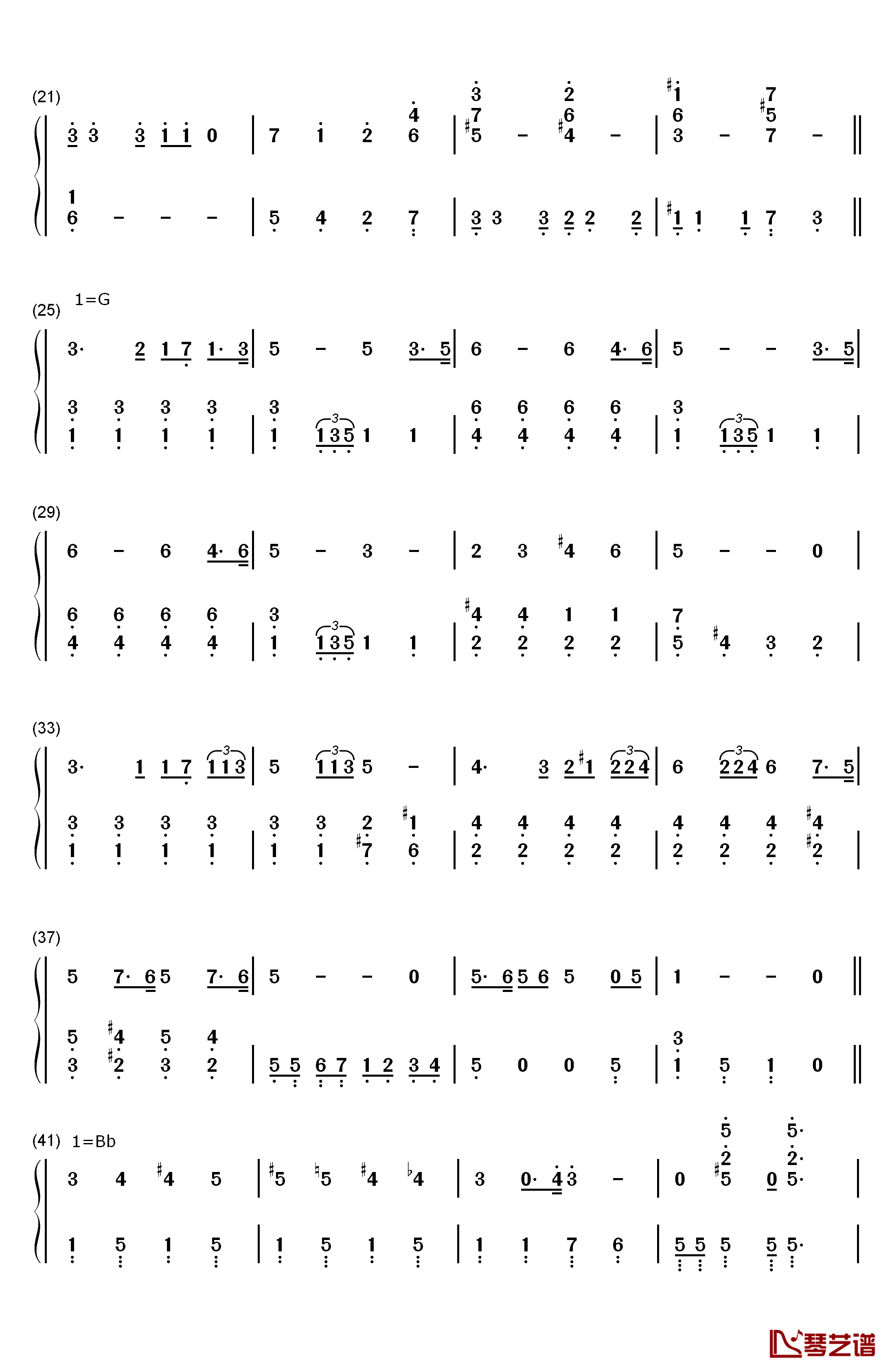 泰罗奥特曼钢琴简谱-数字双手-武村太郎2