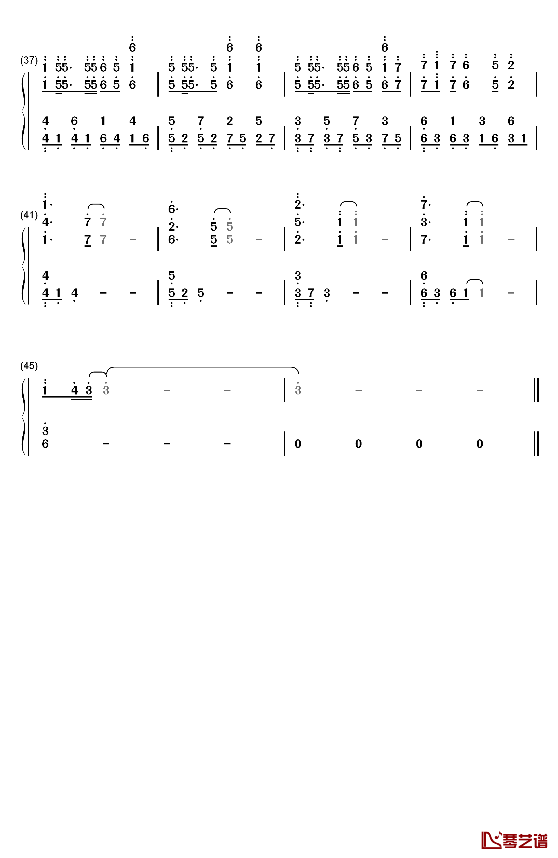 Masayume Chasing钢琴简谱-数字双手-BoA  宝儿3