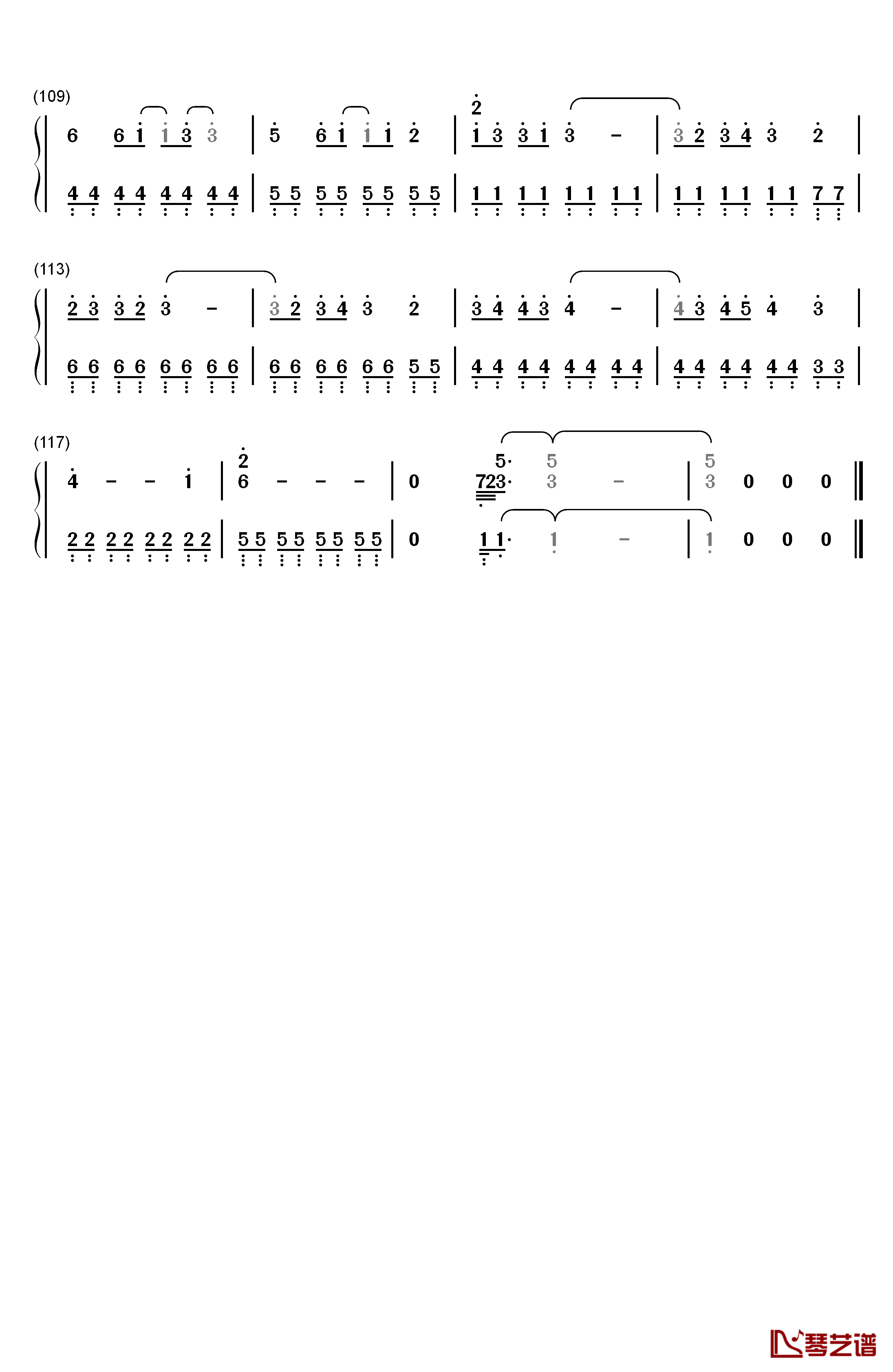 思い出がいっぱい钢琴简谱-数字双手-CoCo5