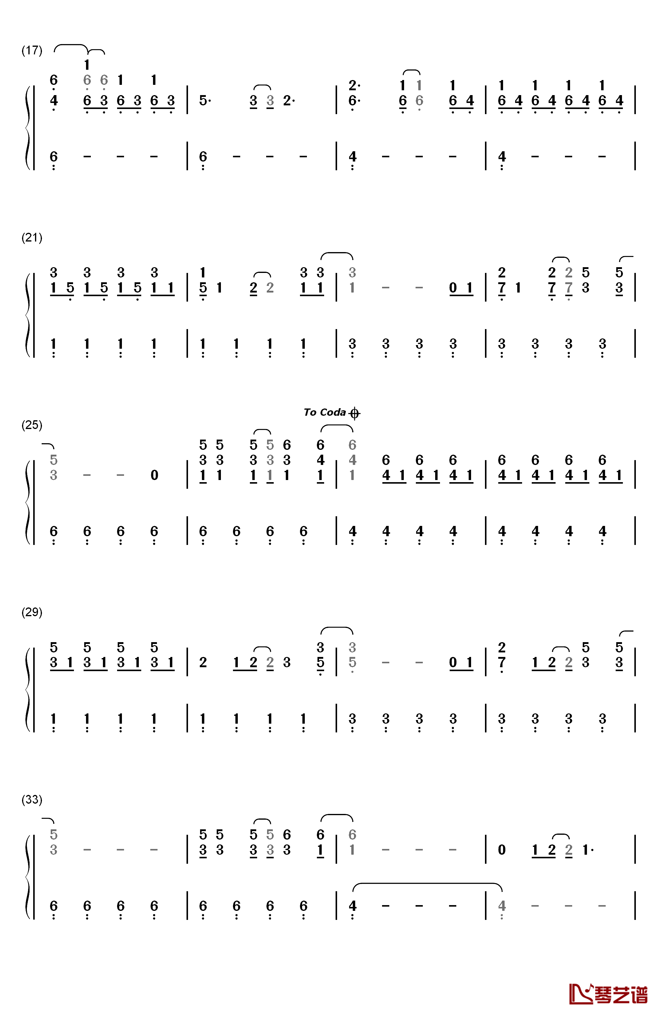 Animal钢琴简谱-数字双手-Kesha2