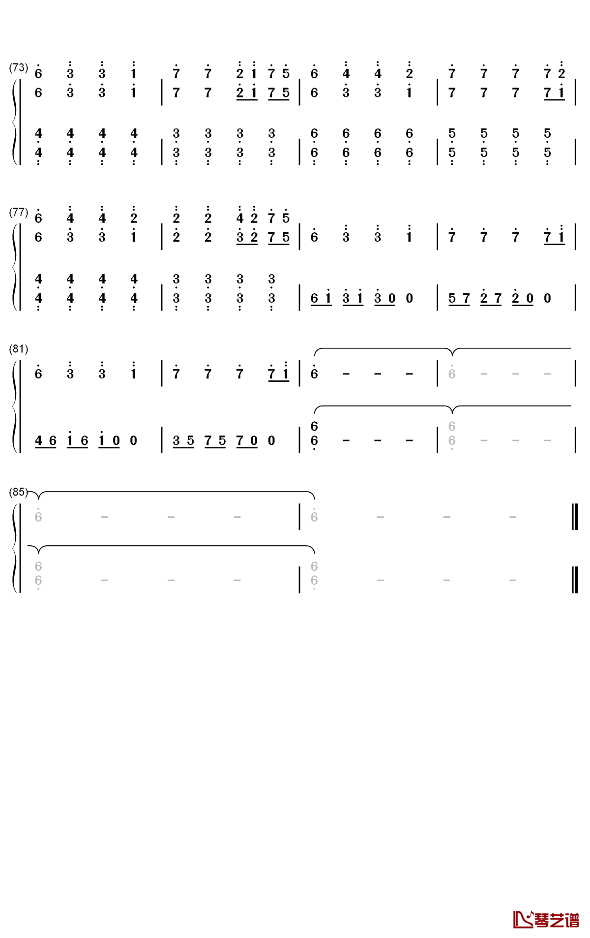 In The End钢琴简谱-数字双手-Tommee Profitt Fleurie Jung Youth4