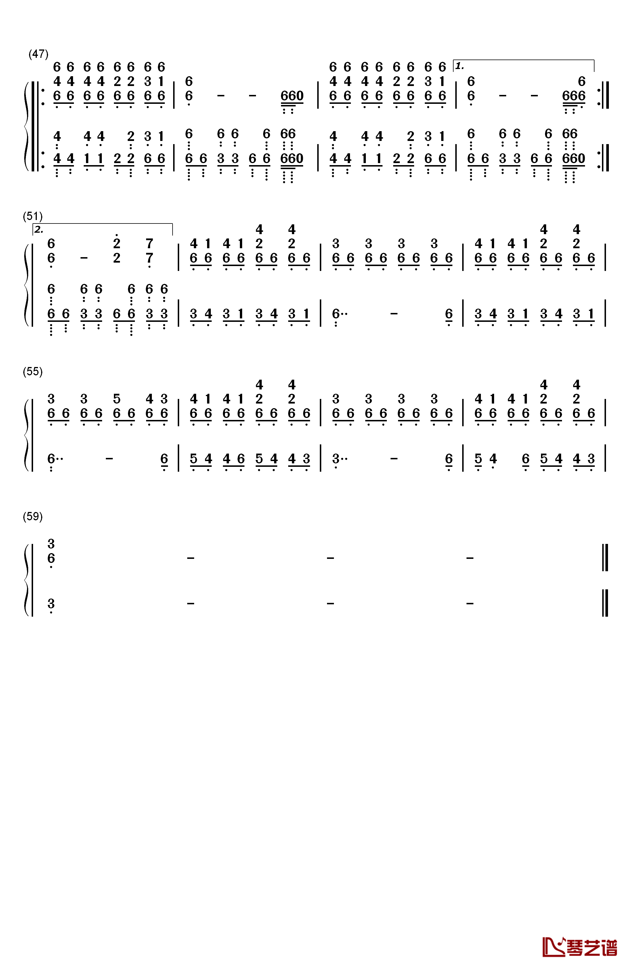 Heathens钢琴简谱-数字双手-Twenty One Pilots4