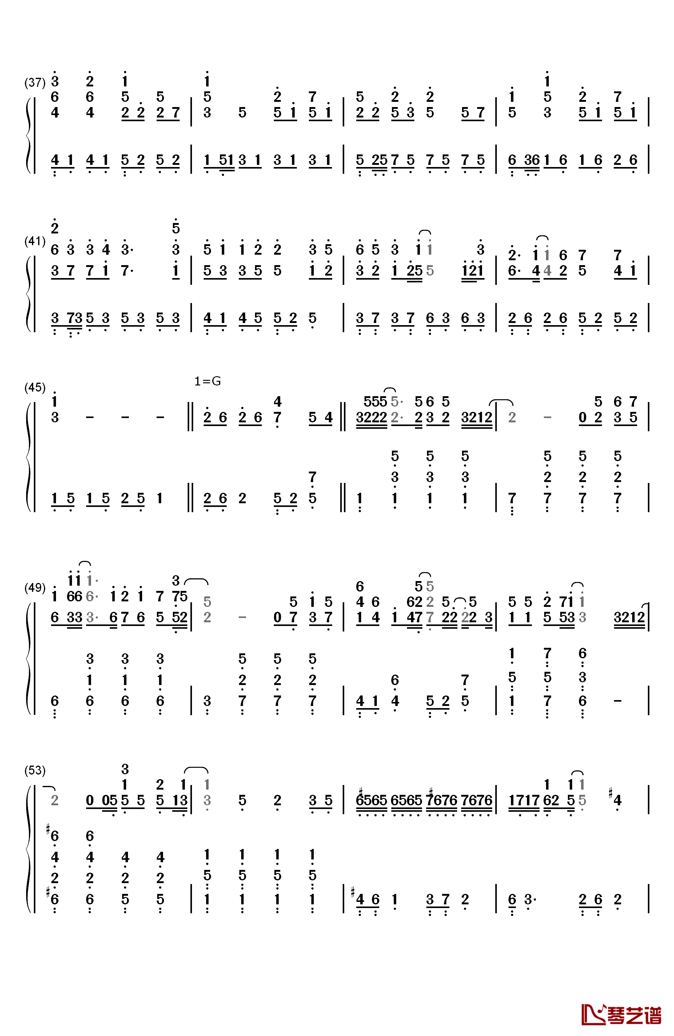 你曾是少年钢琴简谱-数字双手-S.H.E3