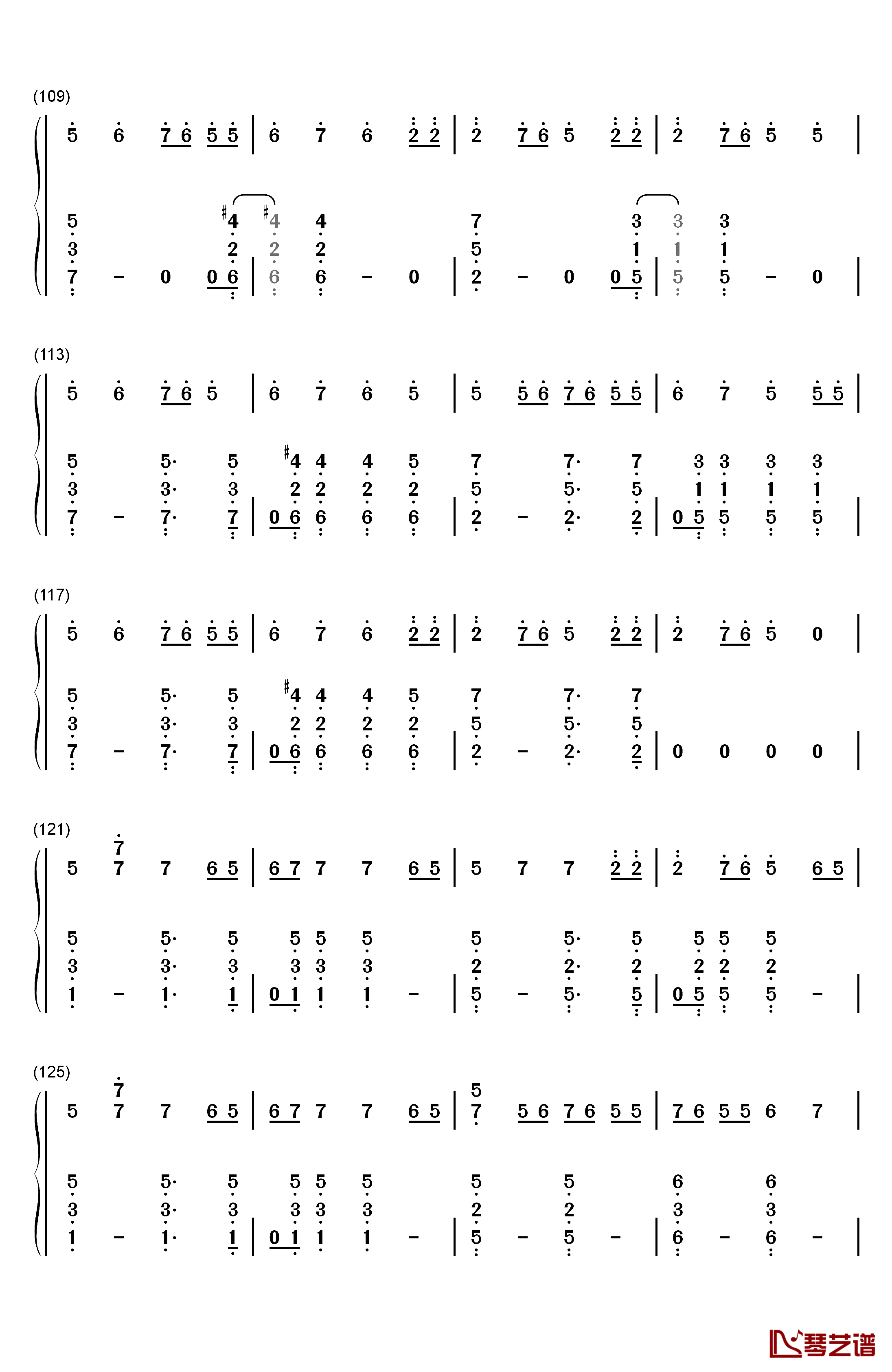 Mess Her Up钢琴简谱-数字双手-Amy Shark6