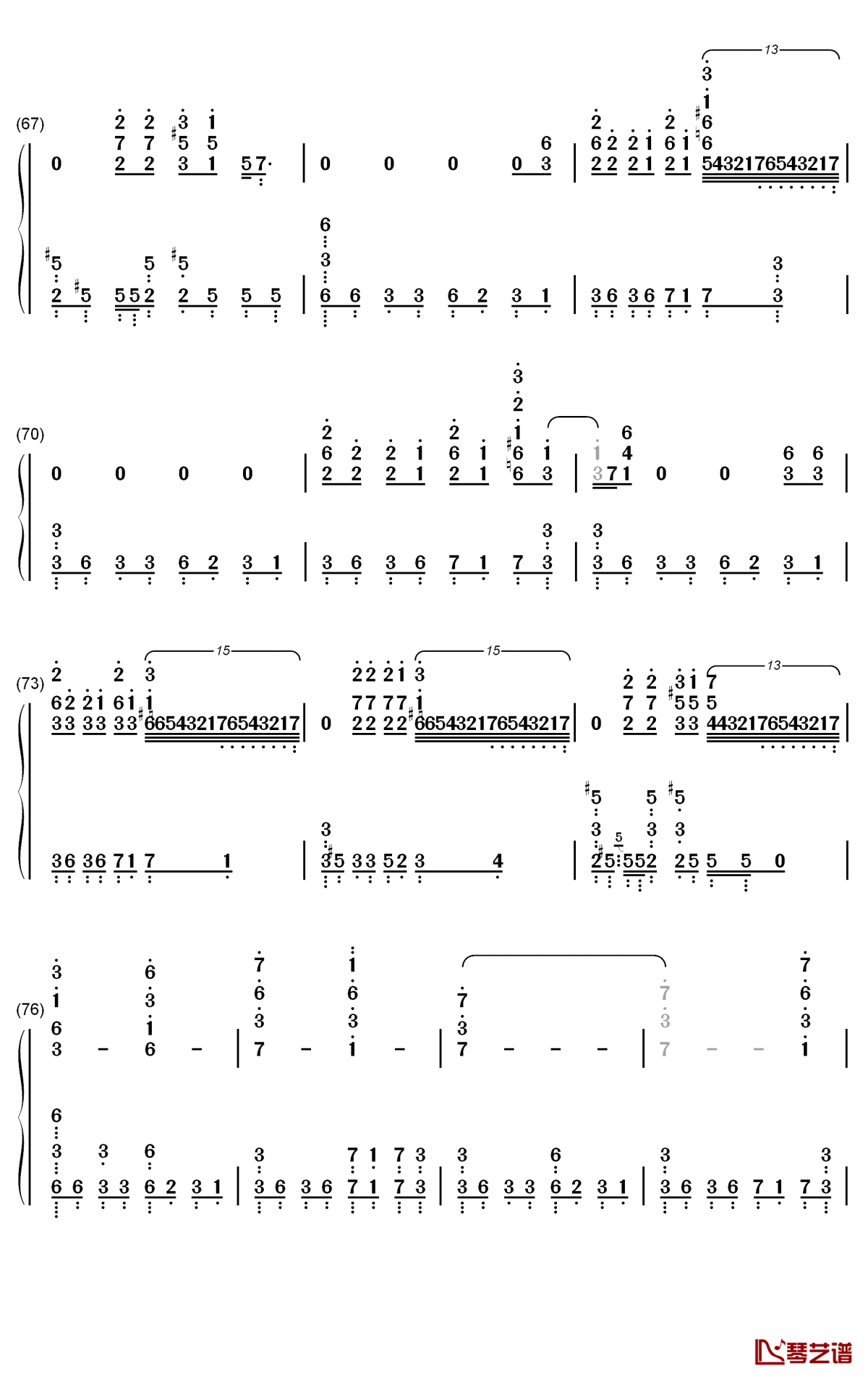 Other Side钢琴简谱-数字双手-MIYAVI5