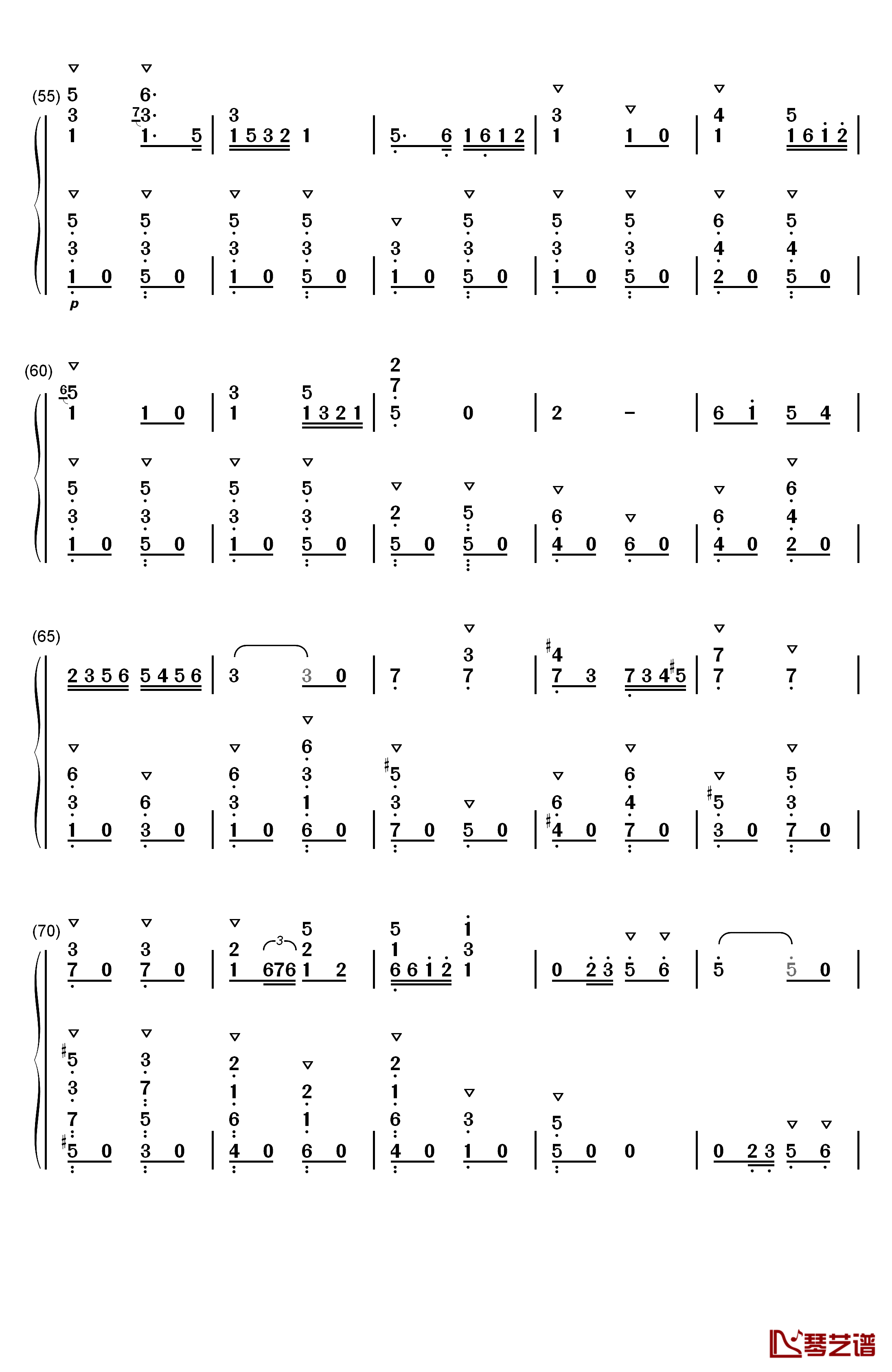 卡门序曲钢琴简谱-数字双手-比才4