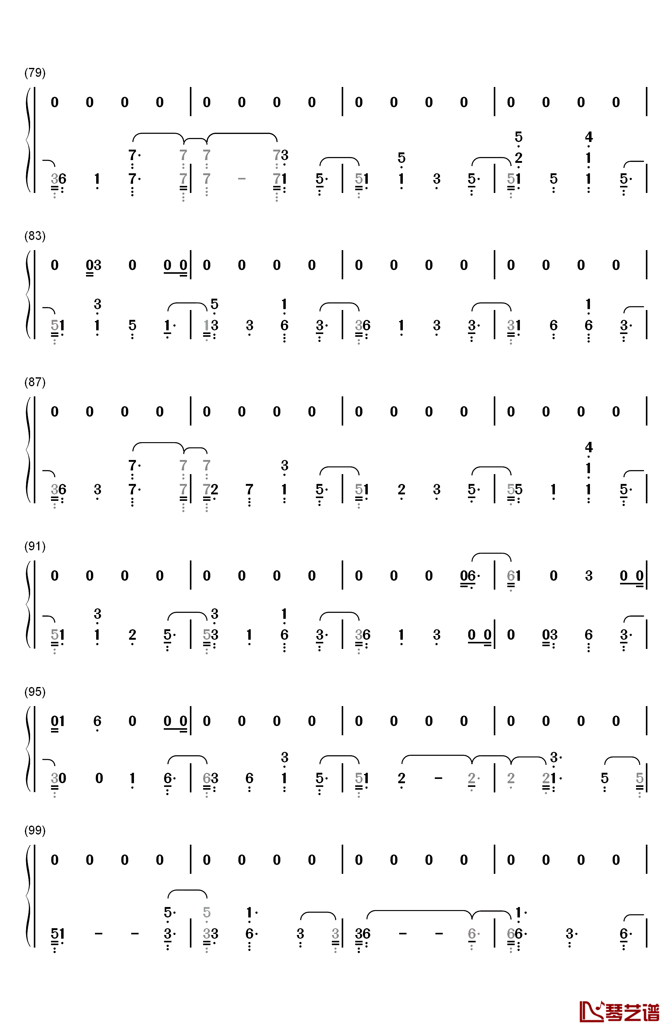 Girls钢琴简谱-数字双手-Rita Ora4