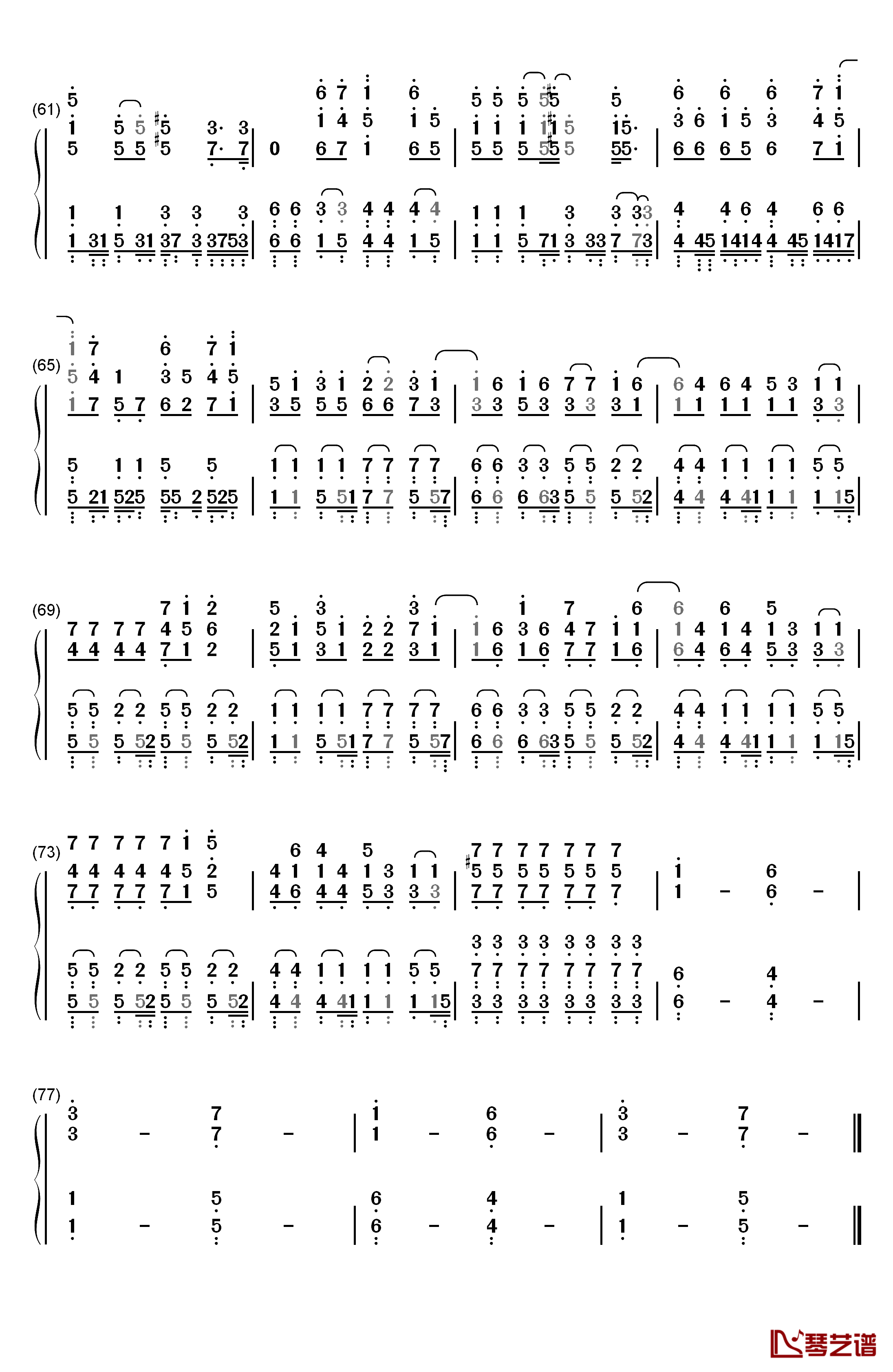 21 Guns钢琴简谱-数字双手-Green Day  绿日乐队4