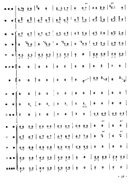 向往总谱17-24简谱1