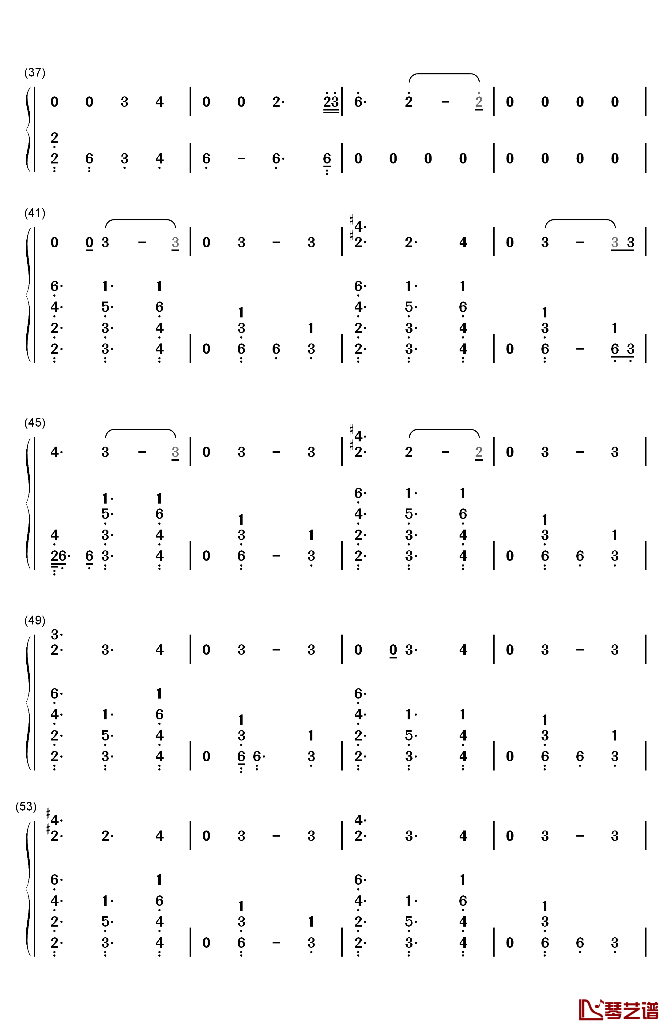 Joan of Arc钢琴简谱-数字双手-Little Mix3