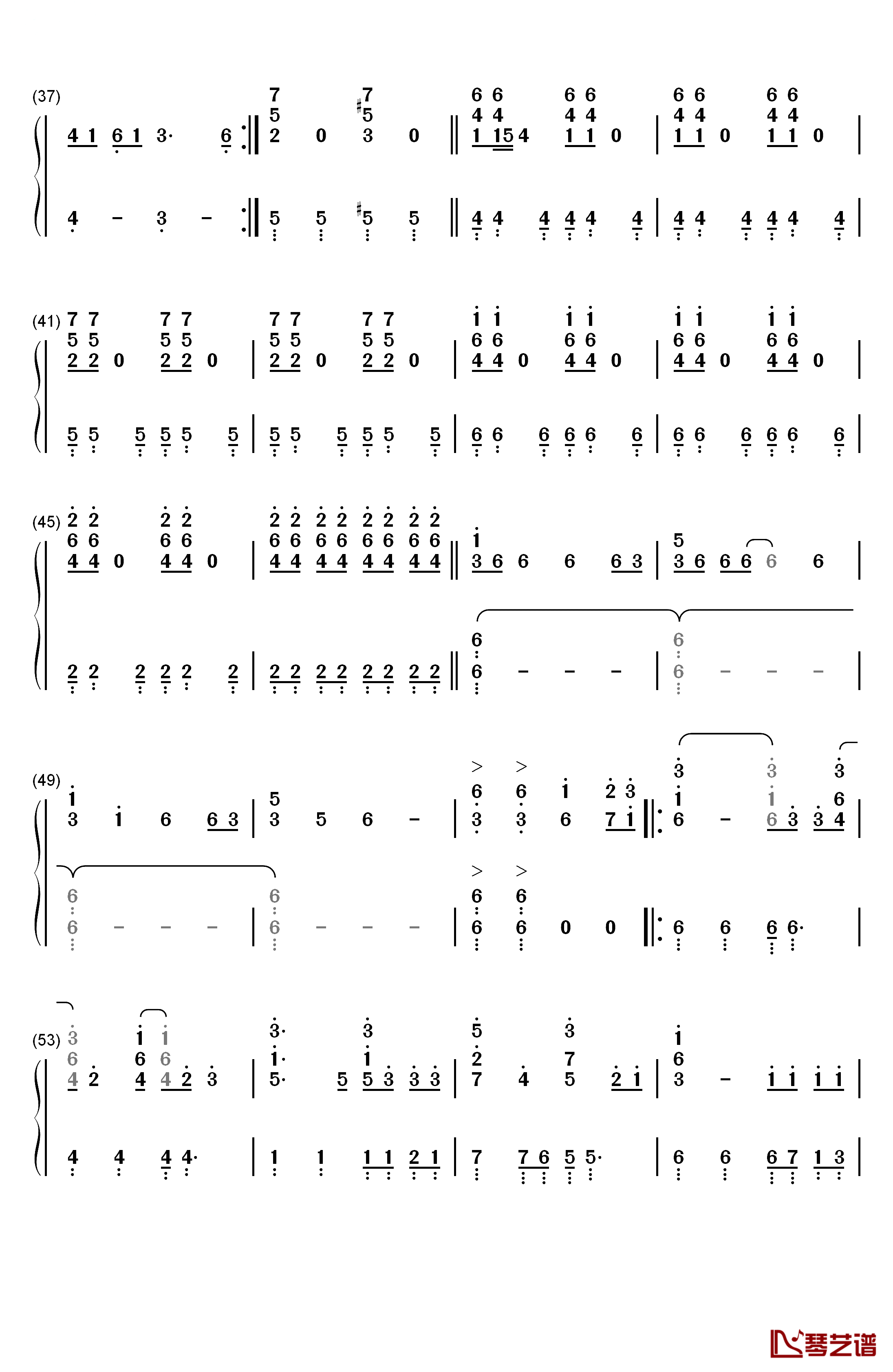 It's My Life钢琴简谱-数字双手-Bonjovi3
