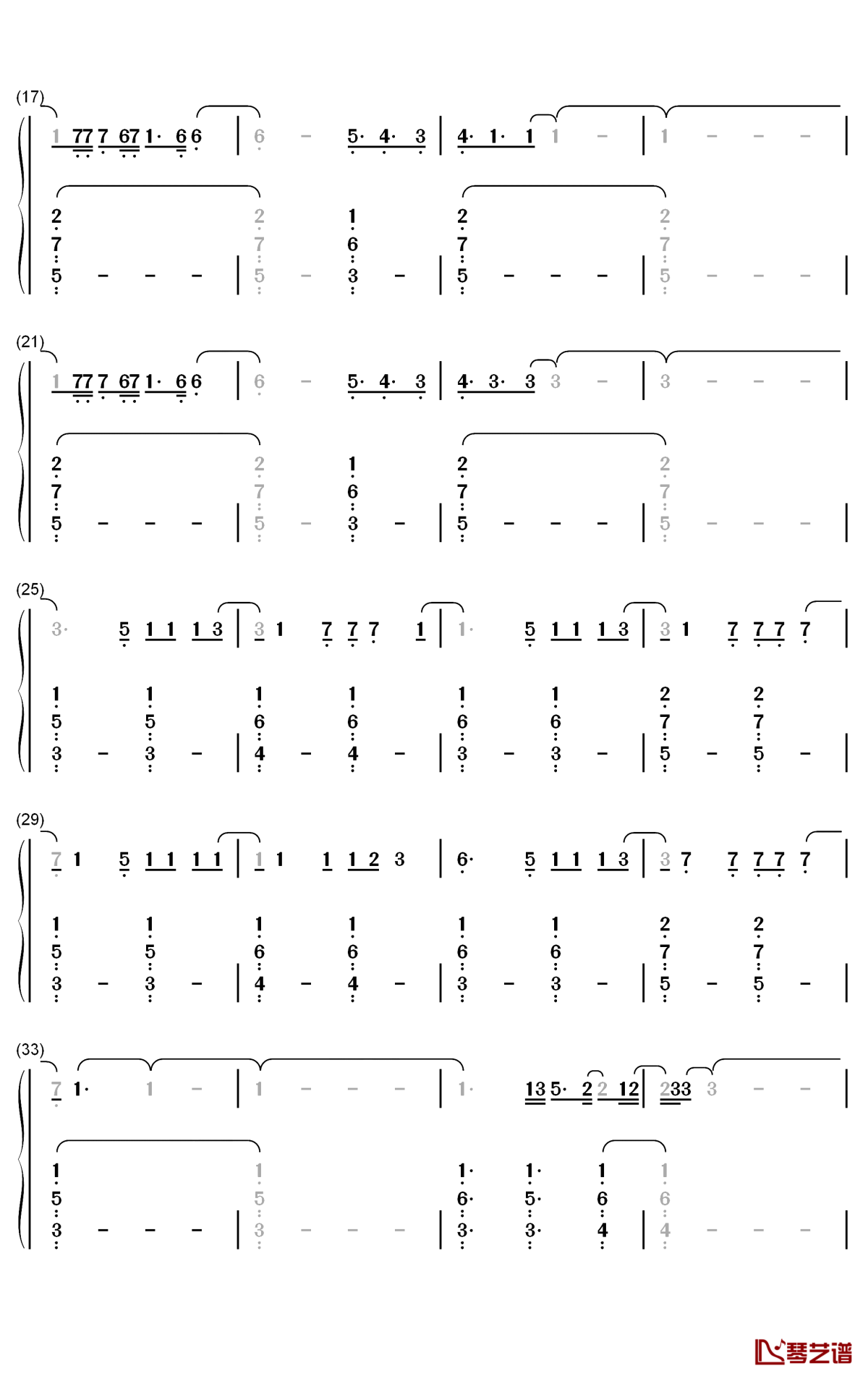 First Man钢琴简谱-数字双手-Camila Cabello2