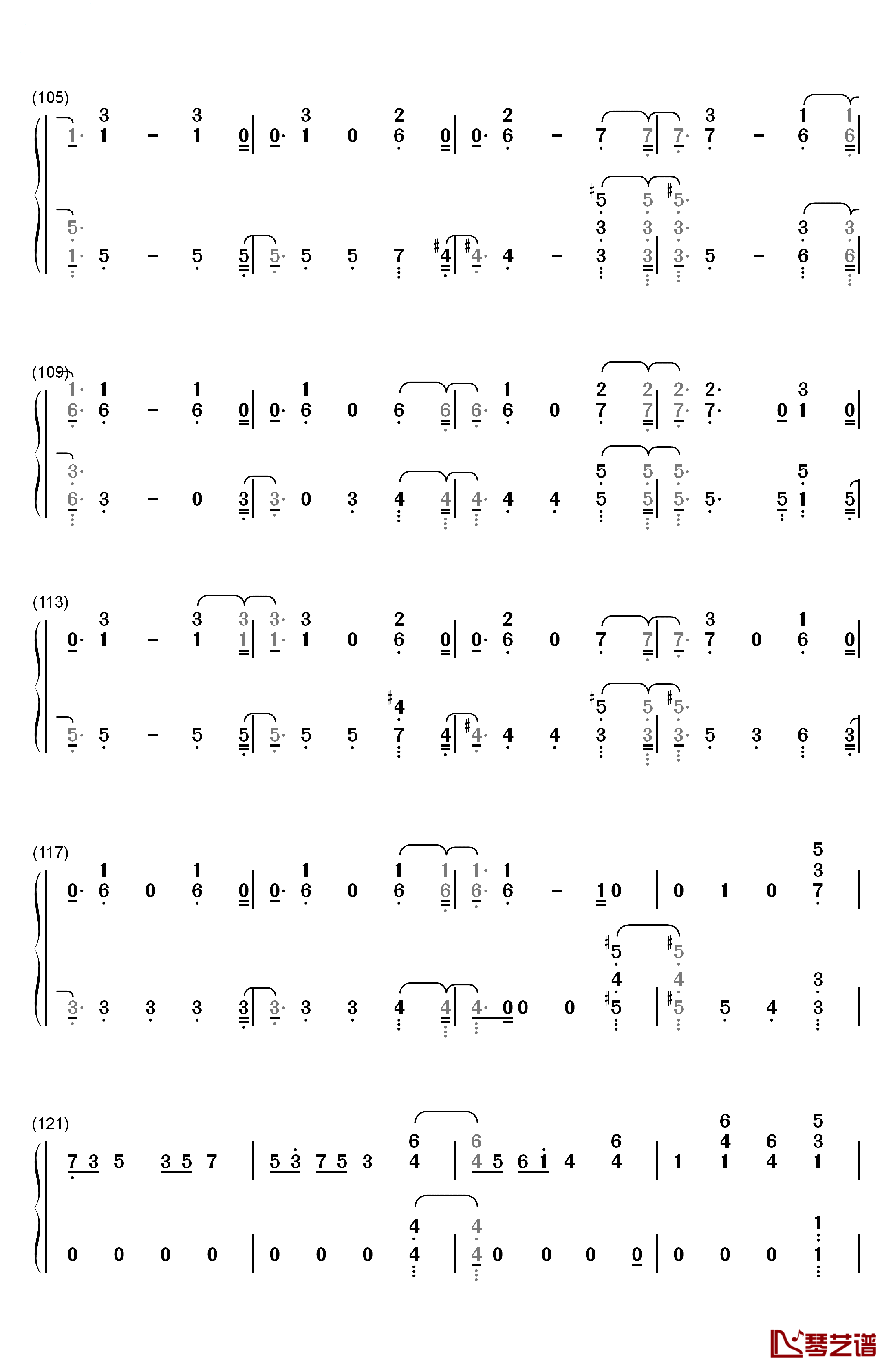 Free Me钢琴简谱-数字双手-Sia6