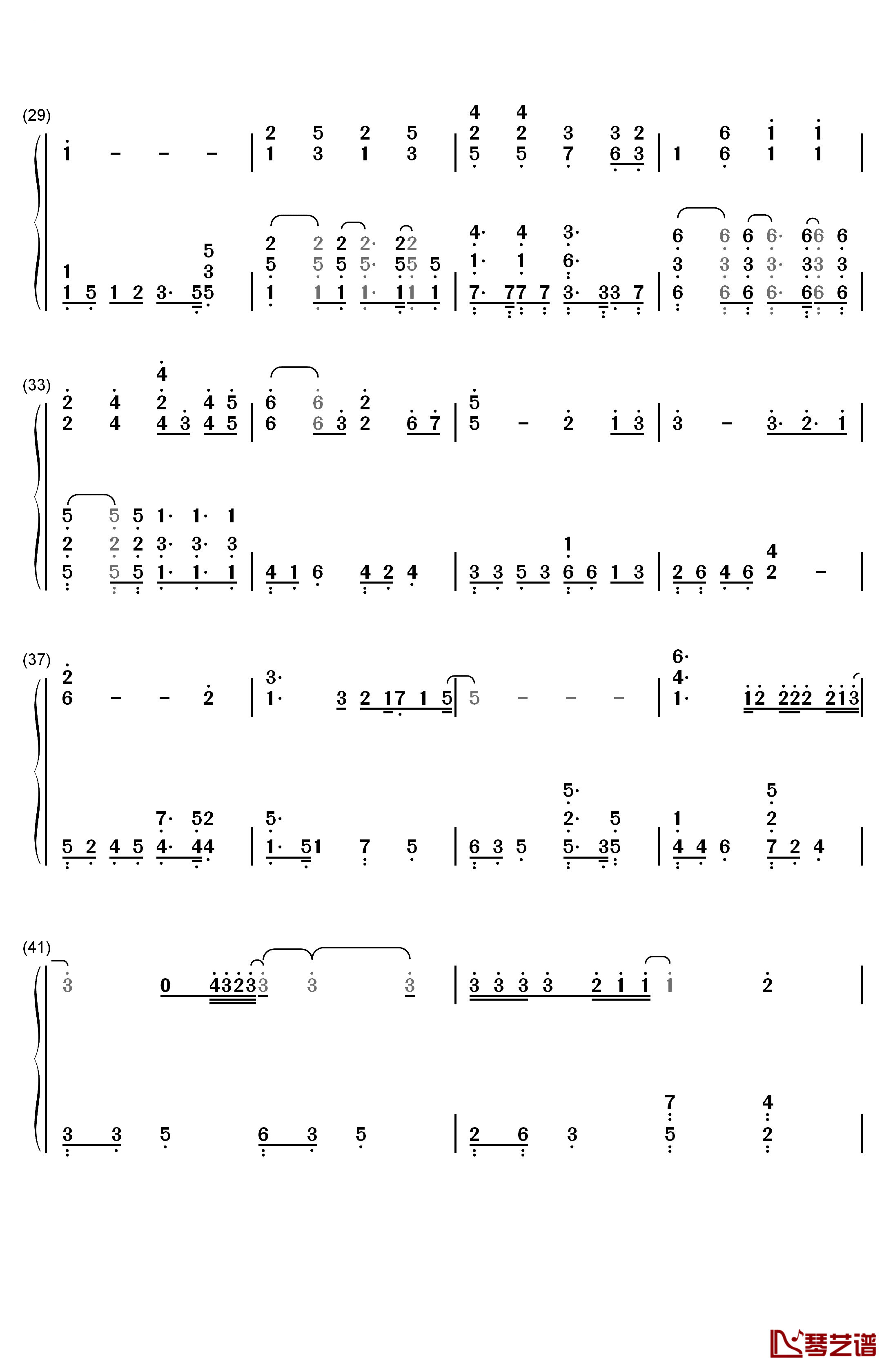 Don't Say Goodbye钢琴简谱-数字双手-东方神起3