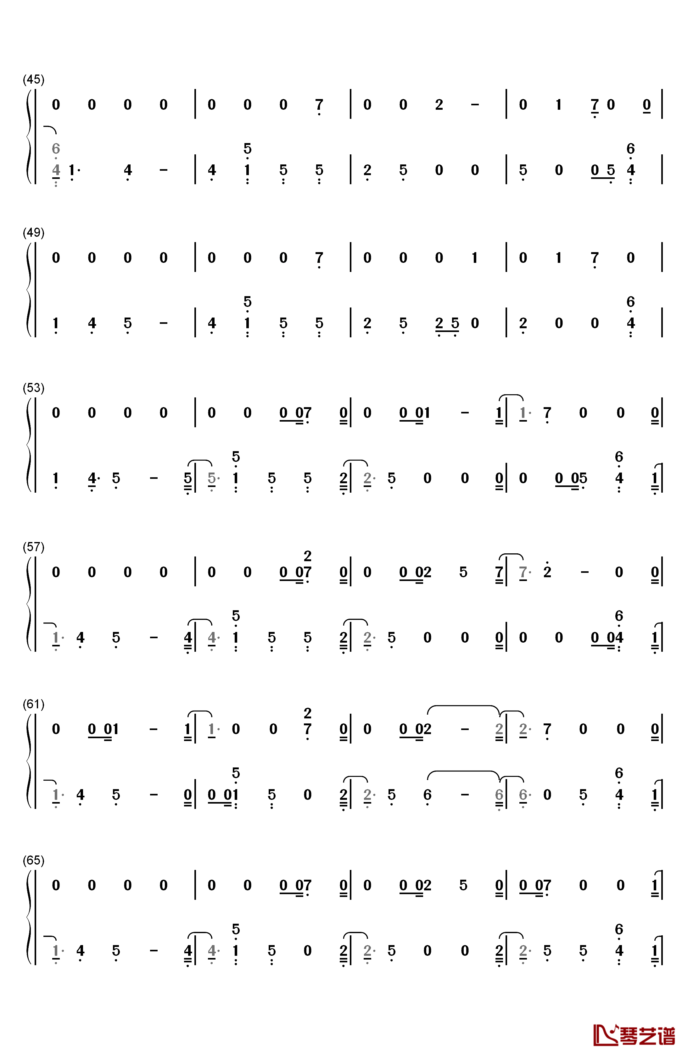 So It Goes…钢琴简谱-数字双手-Taylor Swift3