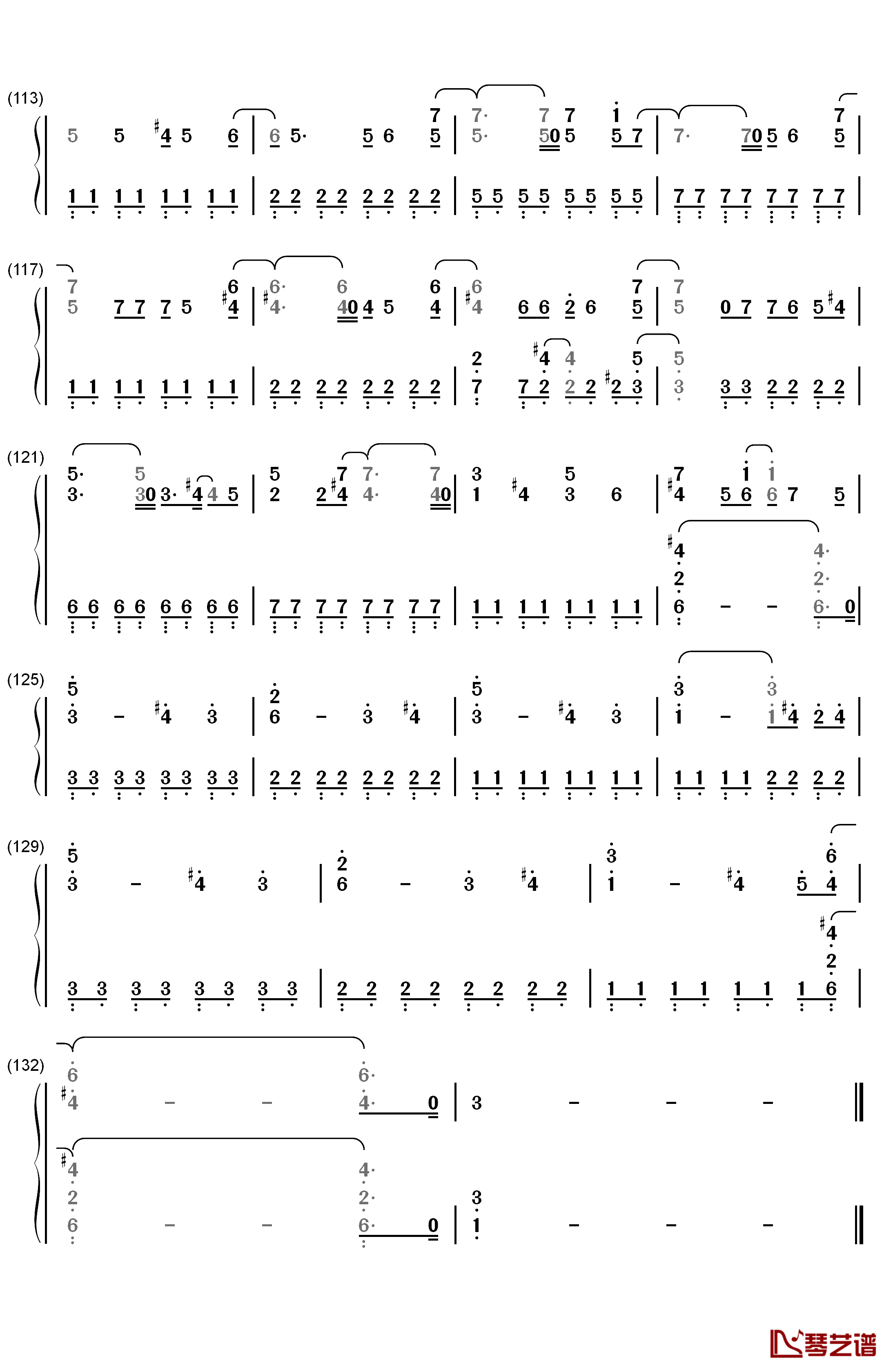 僕はいない钢琴简谱-数字双手-NMB486