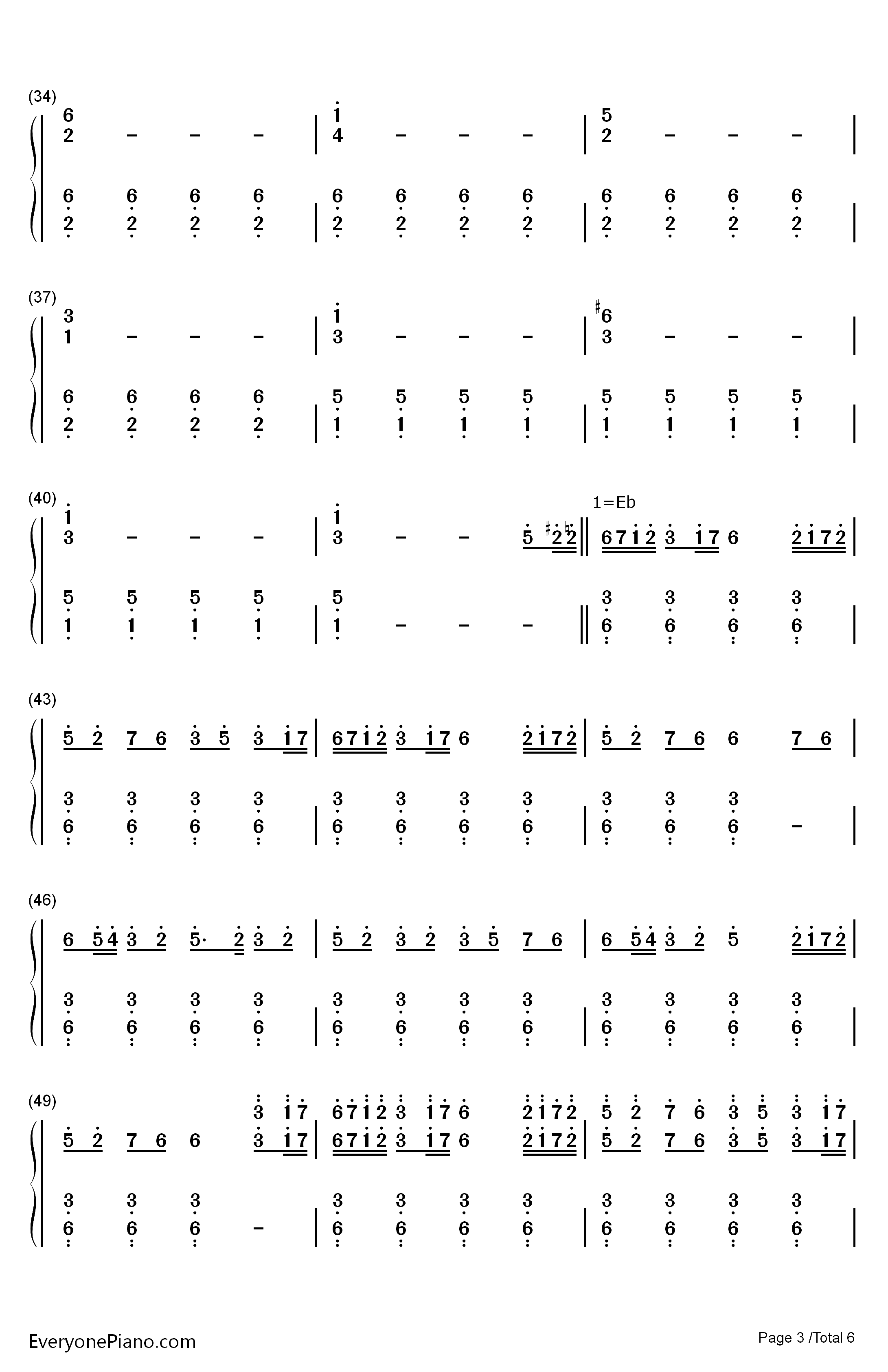 The Battle of Aughrim钢琴简谱-数字双手-Na Casaidigh3