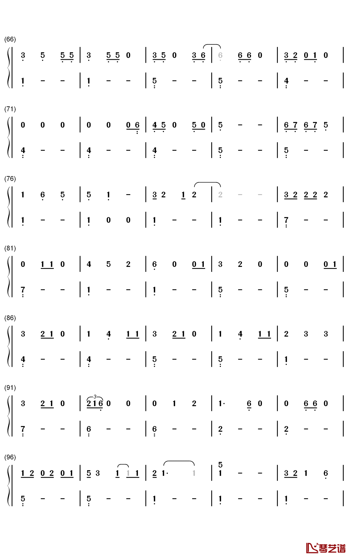 Beautiful Crazy钢琴简谱-数字双手-Luke Combs3