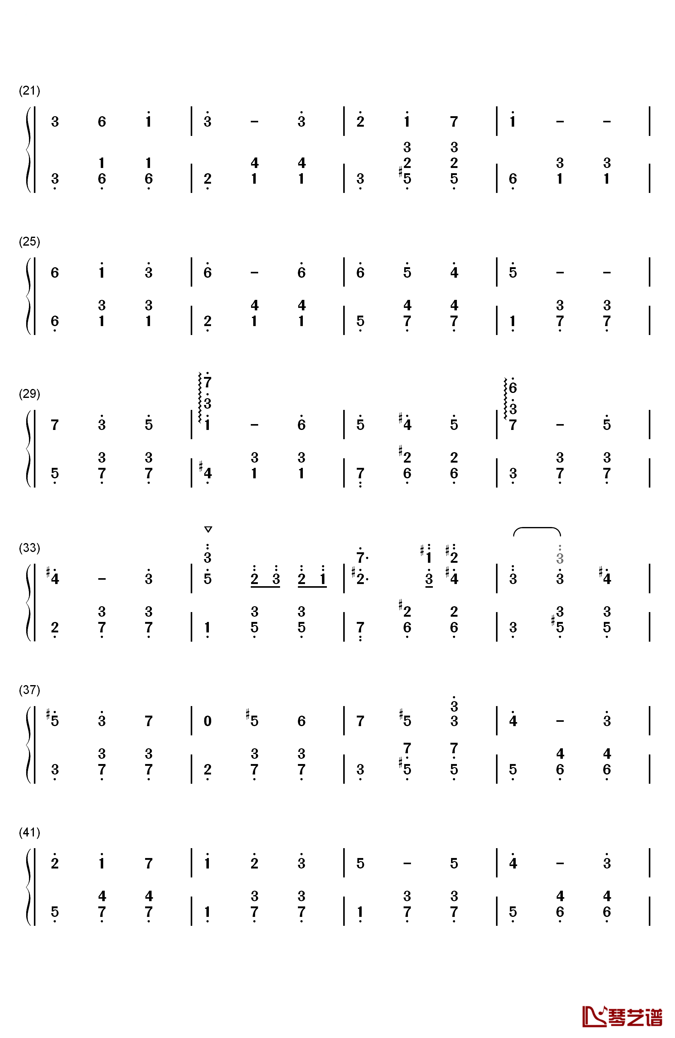 Merry钢琴简谱-数字双手-久石让 宫崎骏2