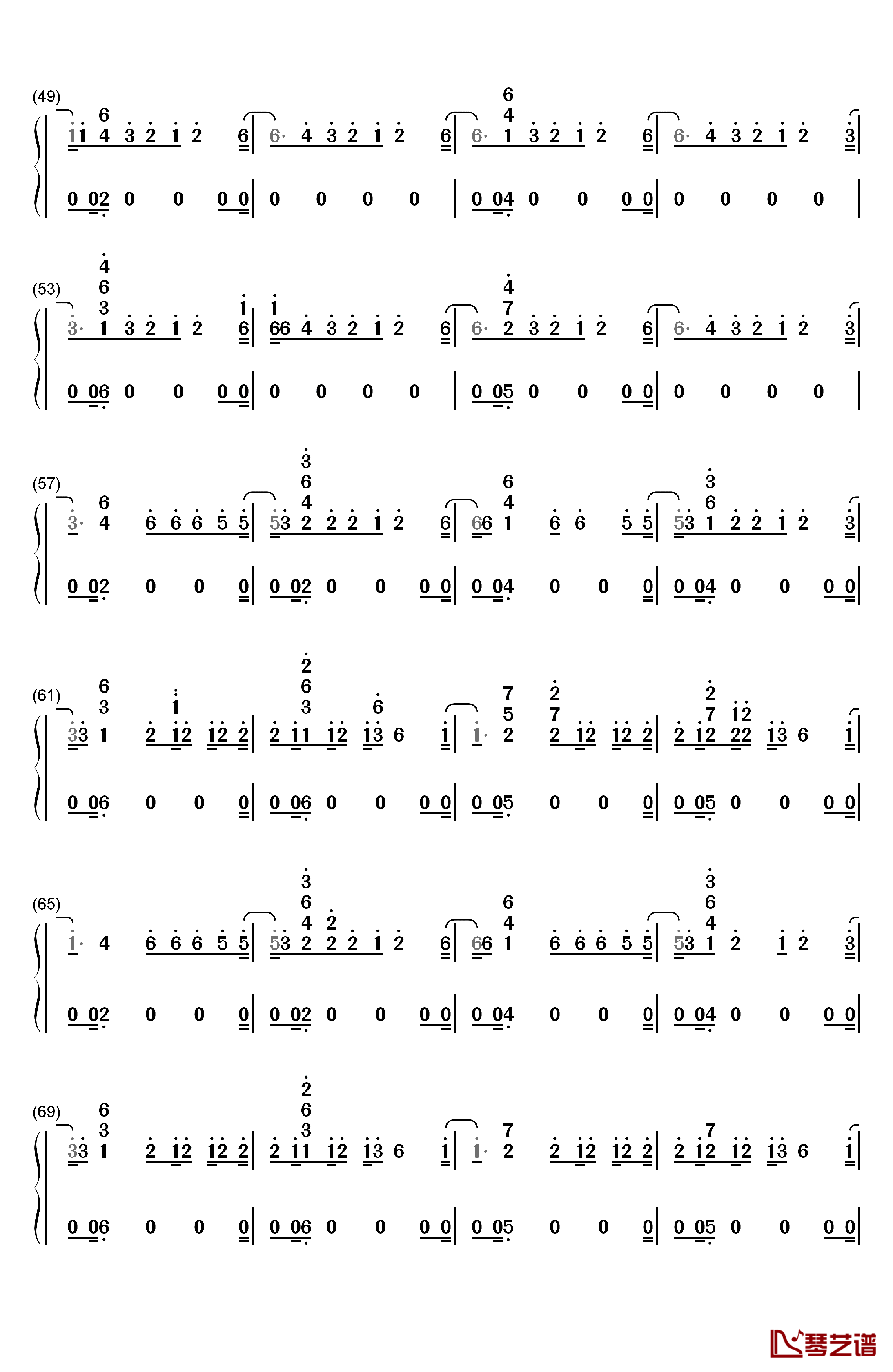 Faking It钢琴简谱-数字双手-Calvin Harris3