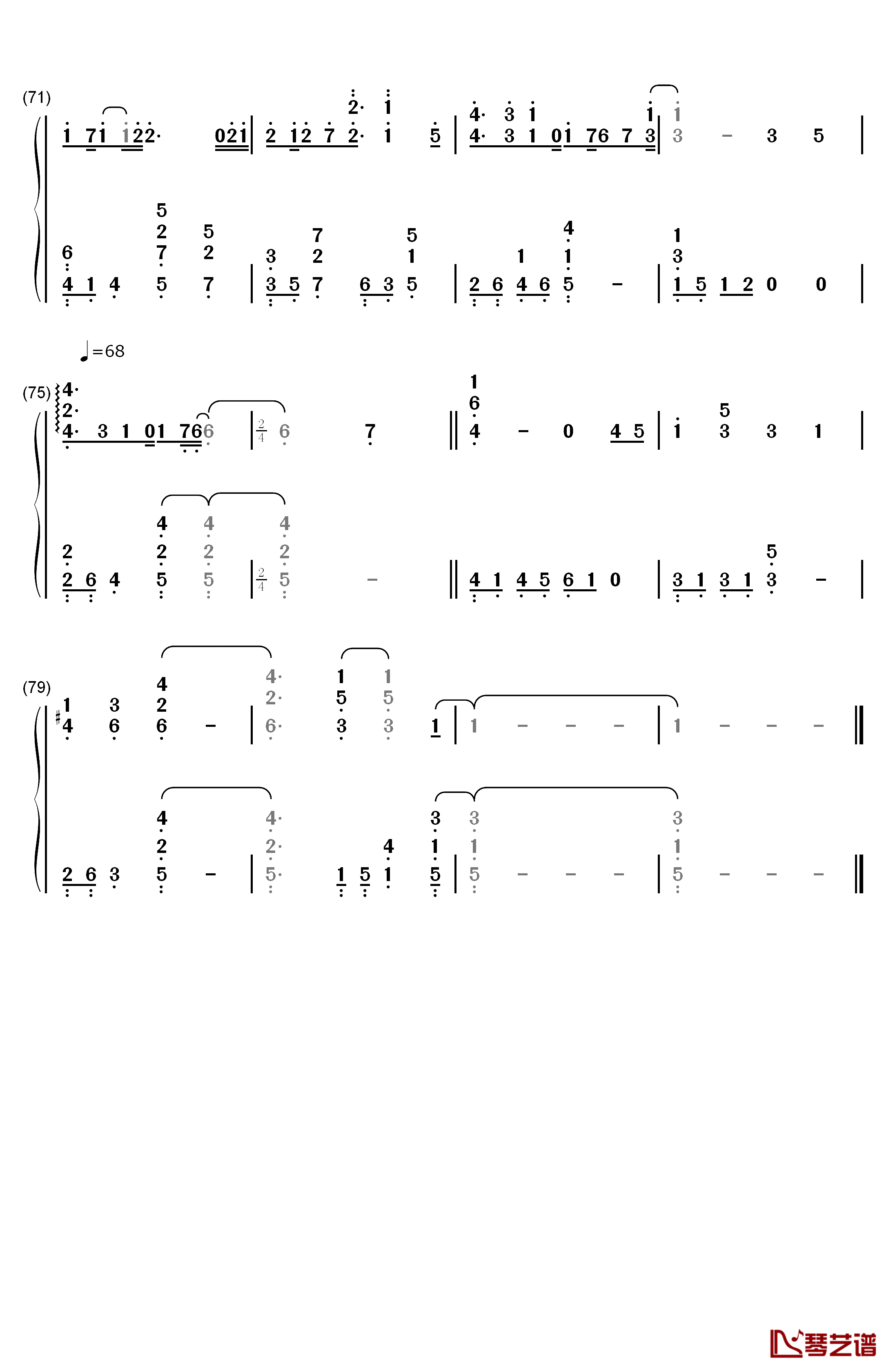 Don't Say Goodbye钢琴简谱-数字双手-东方神起6