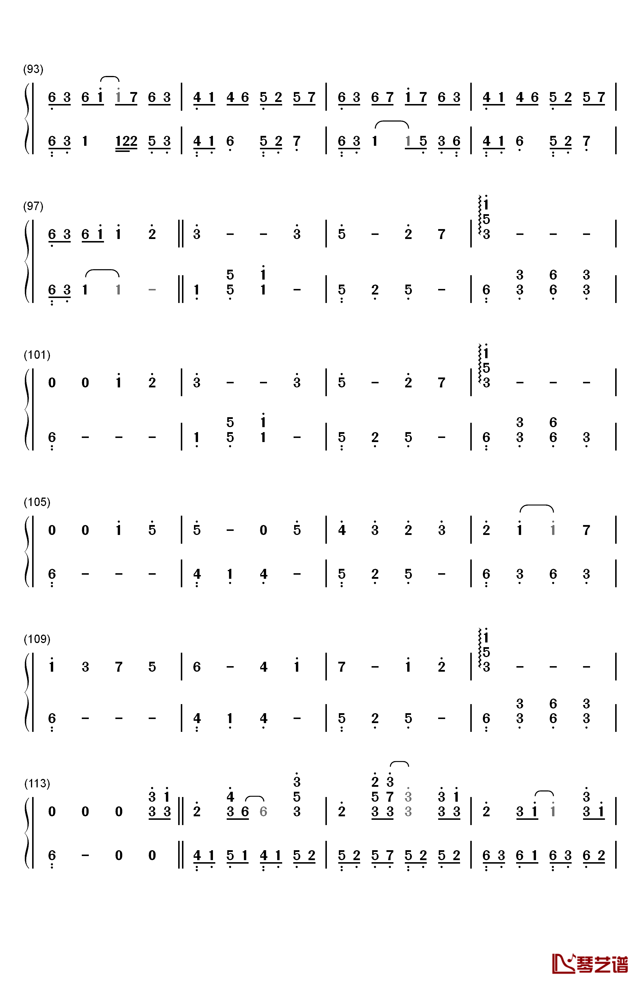 Take Me Hand钢琴简谱-数字双手-DAISHI DANCE Cécile Corbel5