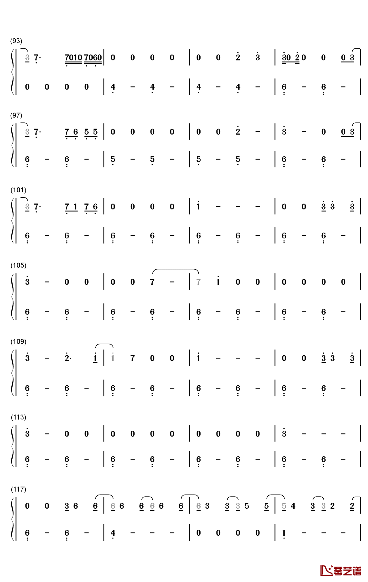 Vulnerable钢琴简谱-数字双手-Selena Gomez5