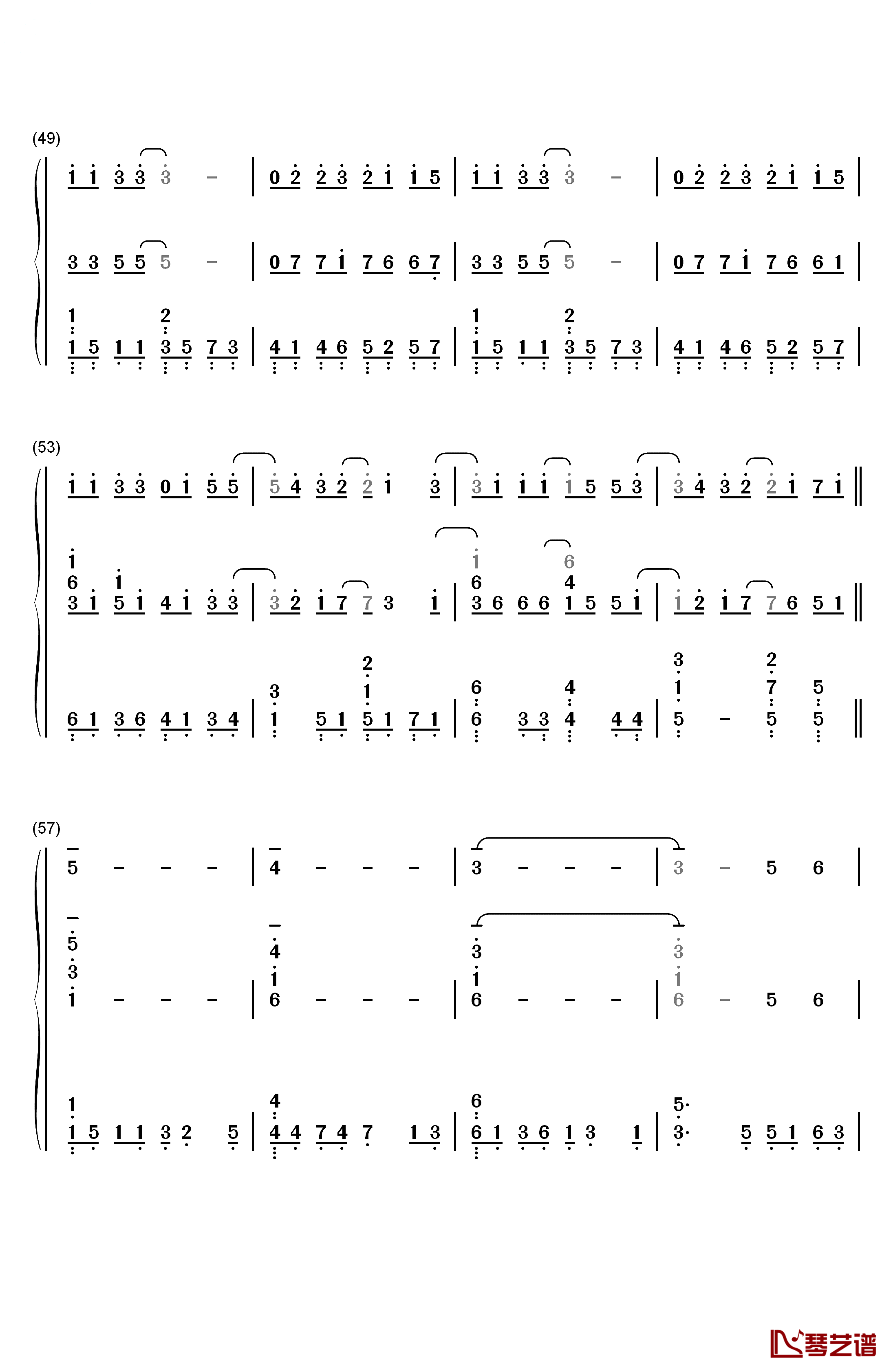 Supermarket Flowers钢琴简谱-数字双手-Ed Sheeran4