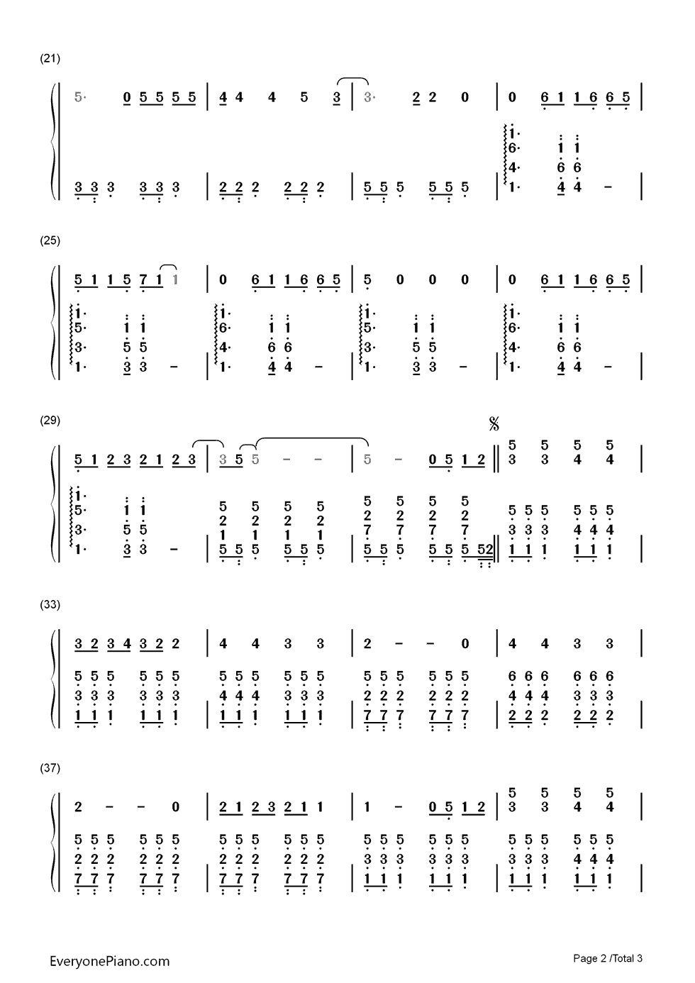 Super Trouper钢琴简谱-数字双手-ABBA2