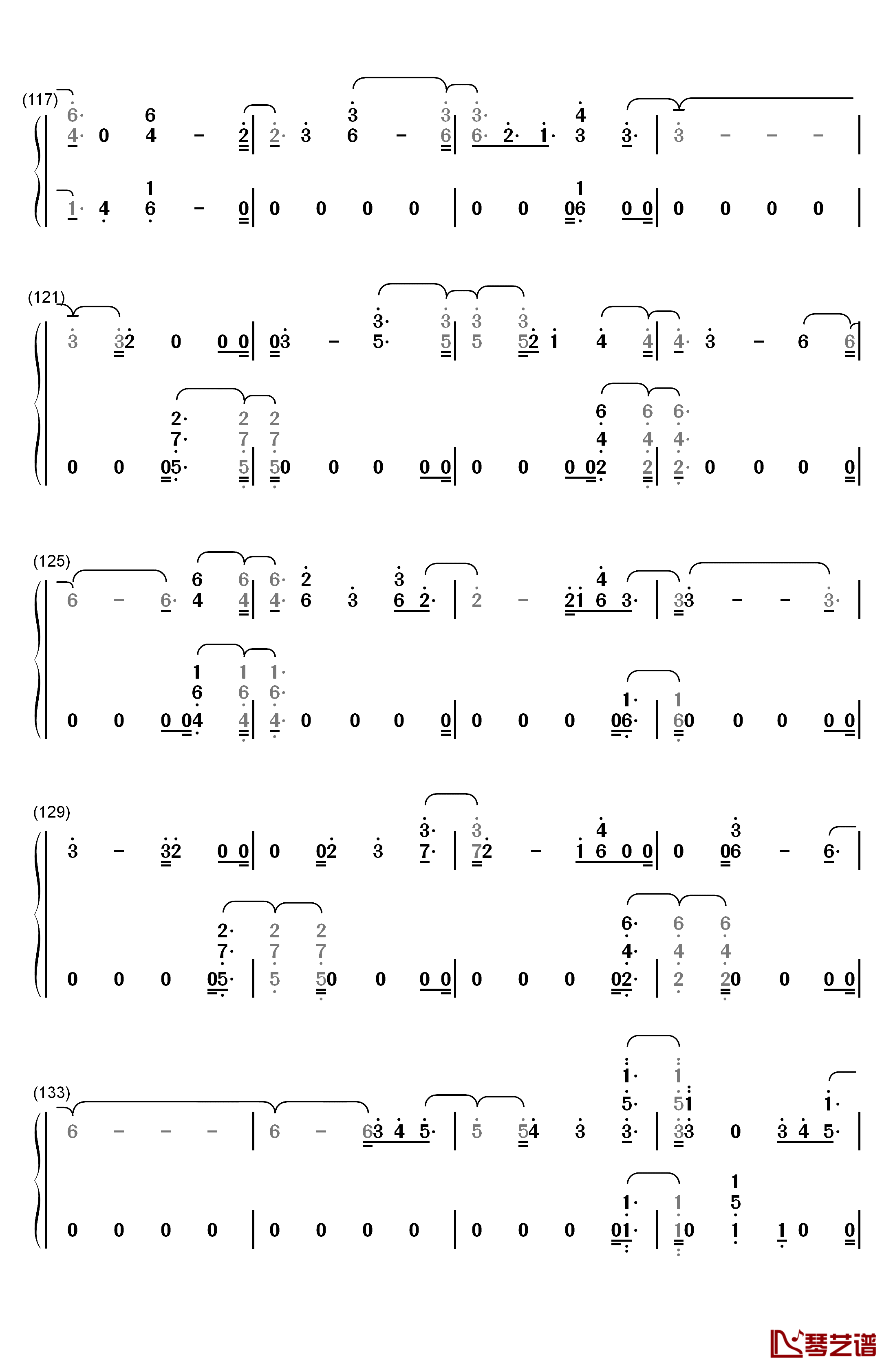 I'm Still Here钢琴简谱-数字双手-Sia7