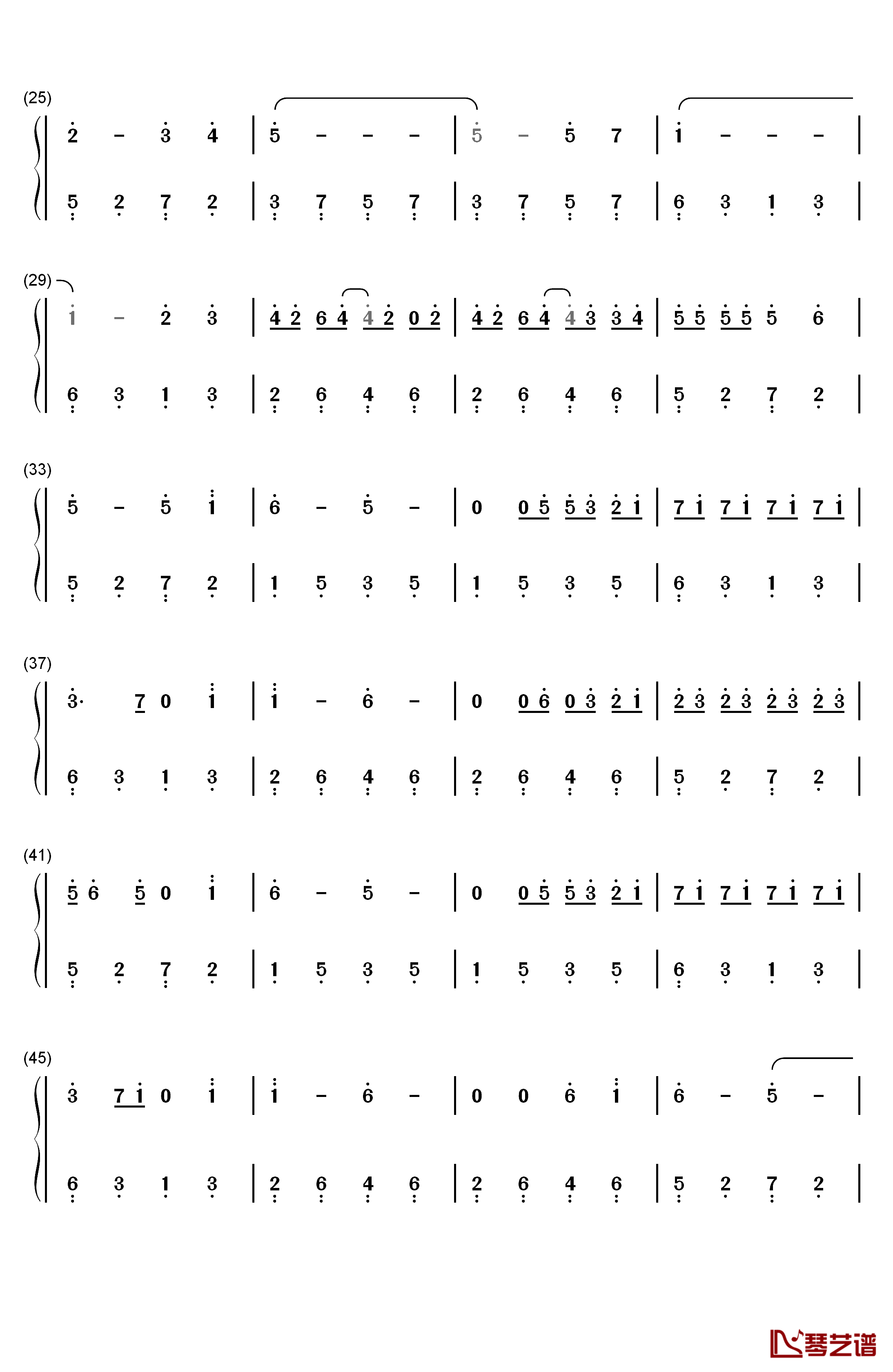 我会在你身边钢琴简谱-数字双手-金志文2