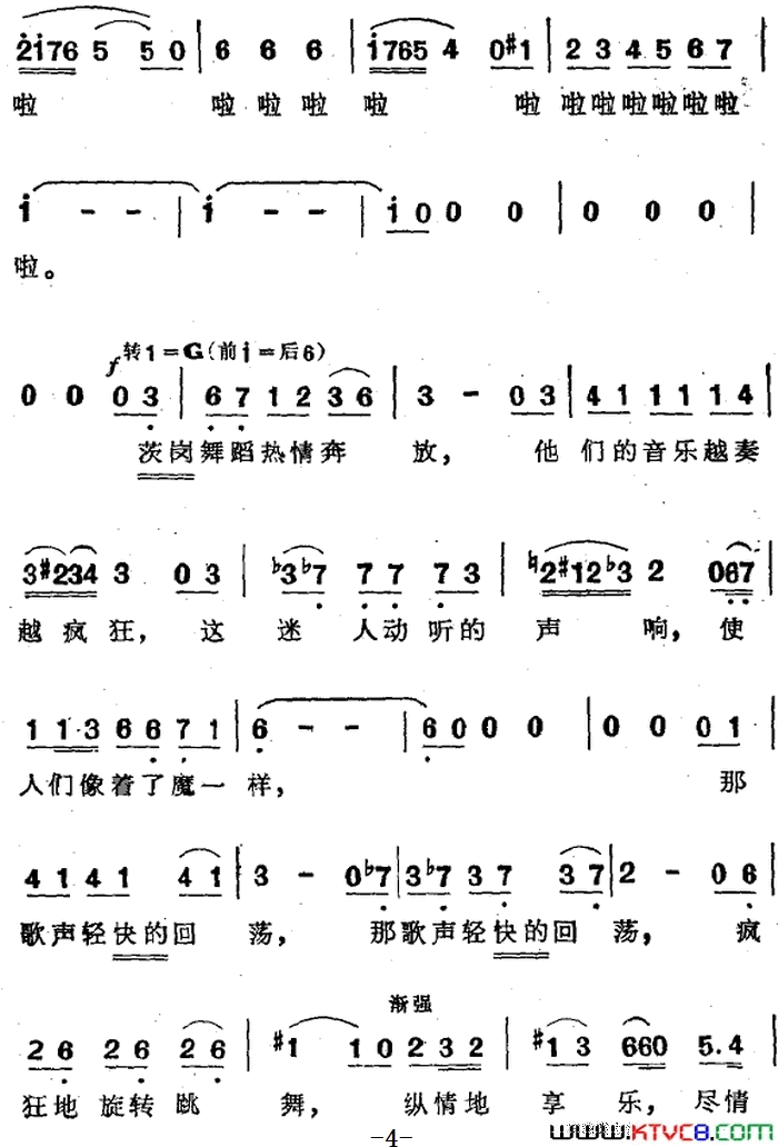 吉卜赛女郎之歌选自歌剧《卡门》第二幕第一场简谱1
