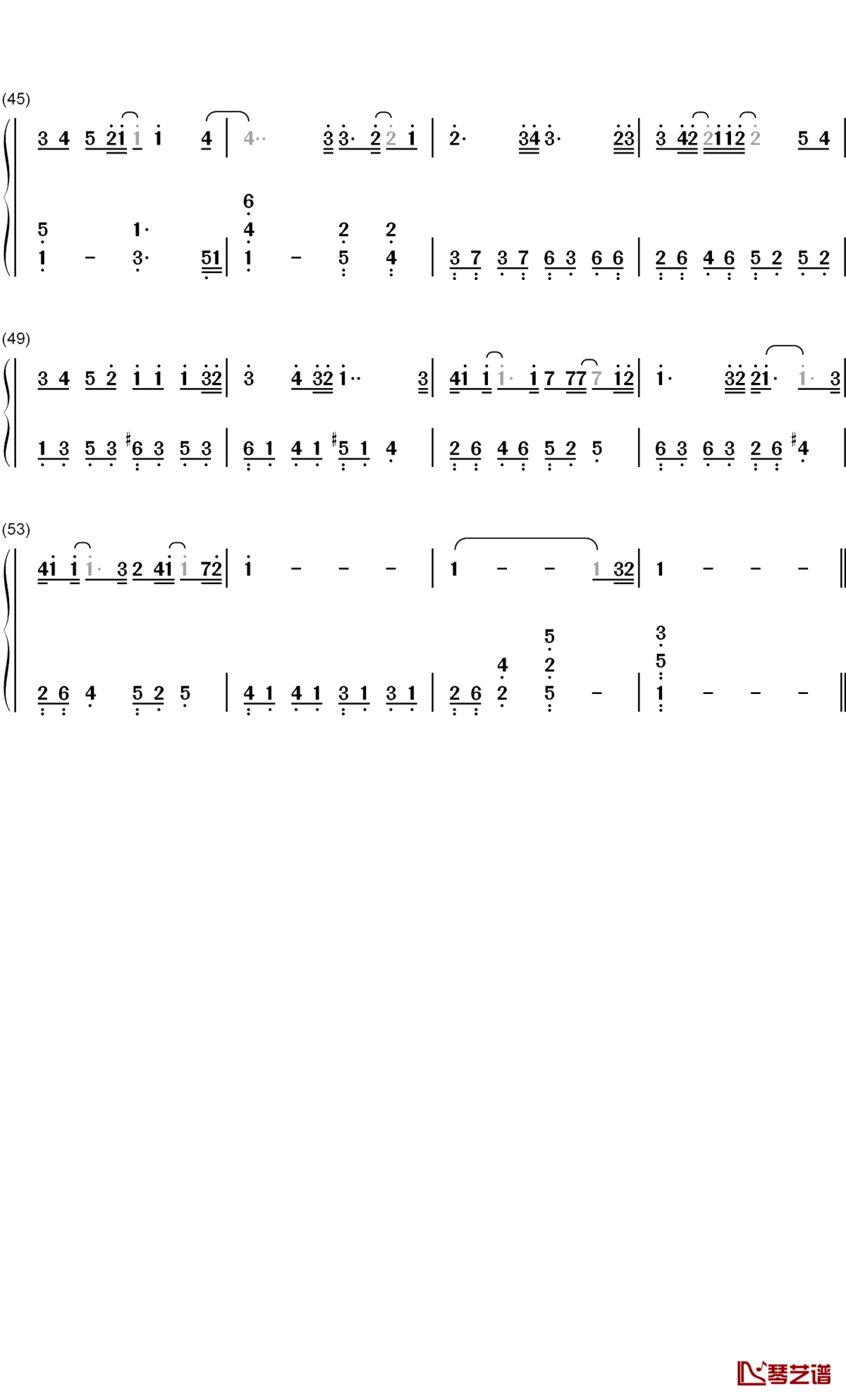 Better钢琴简谱-数字双手-谢博安3