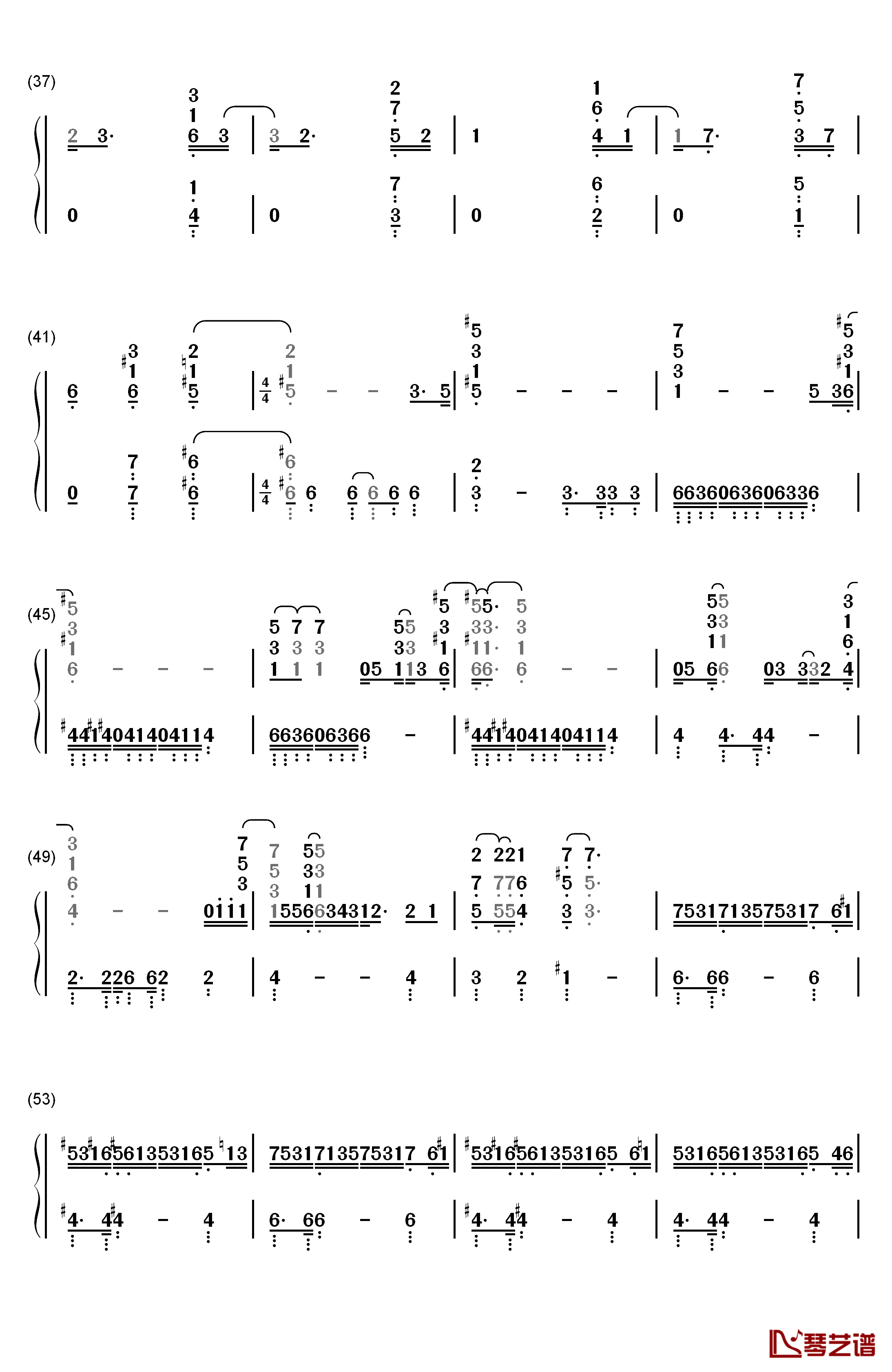 Nobody Not Really钢琴简谱-数字双手-Alicia Keys3