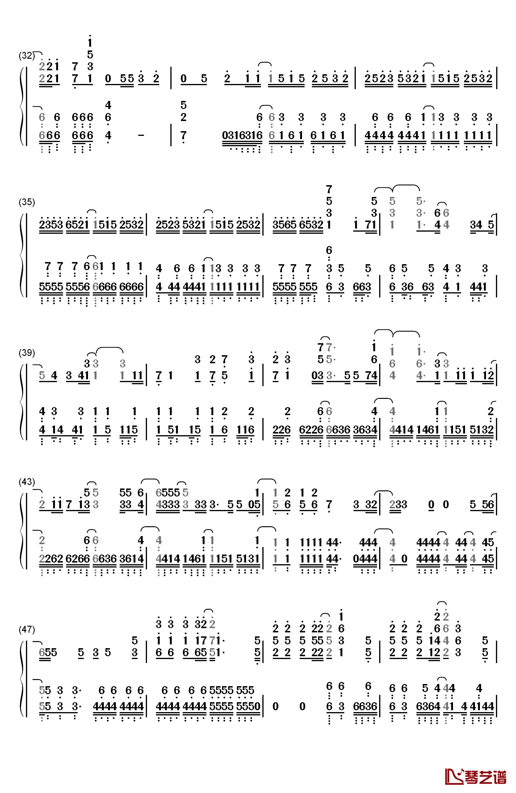 空に歌えば钢琴简谱-数字双手-amazarashi3